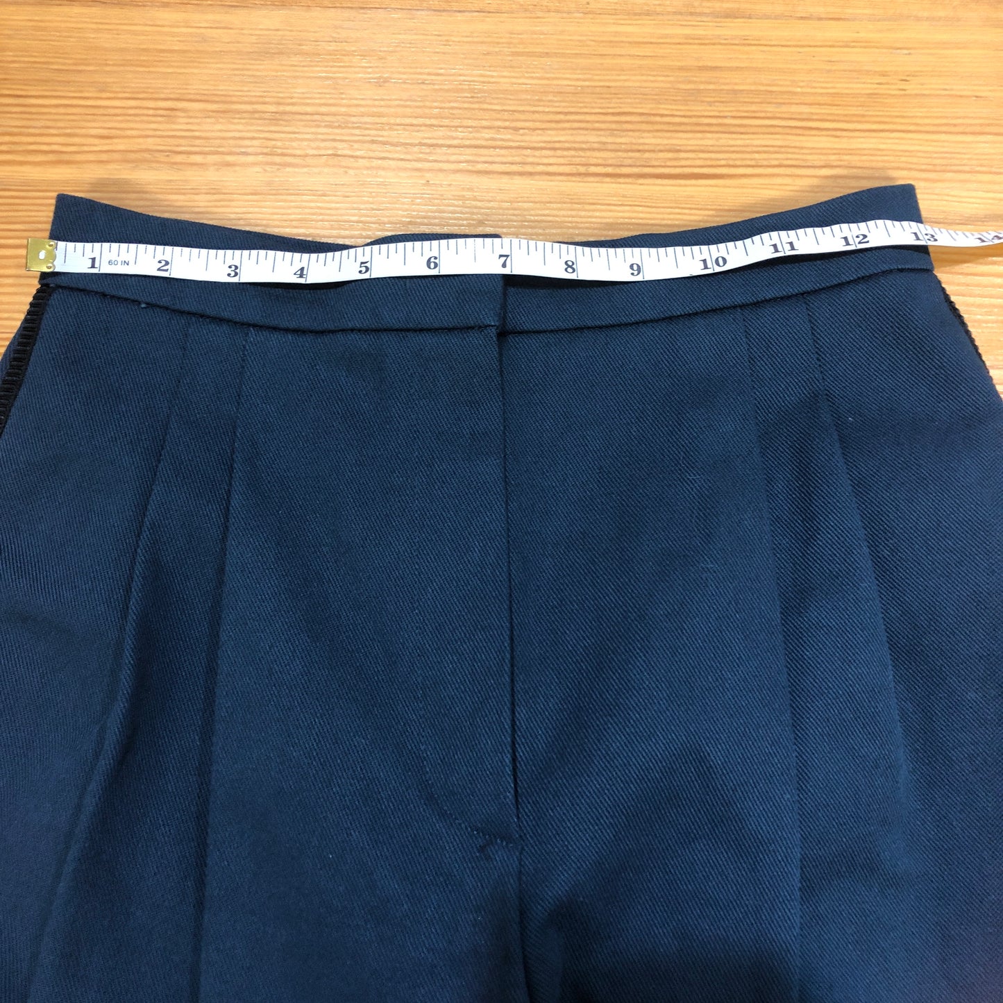 Fendi Navy Blue Balloon Cropped Trousers size 38