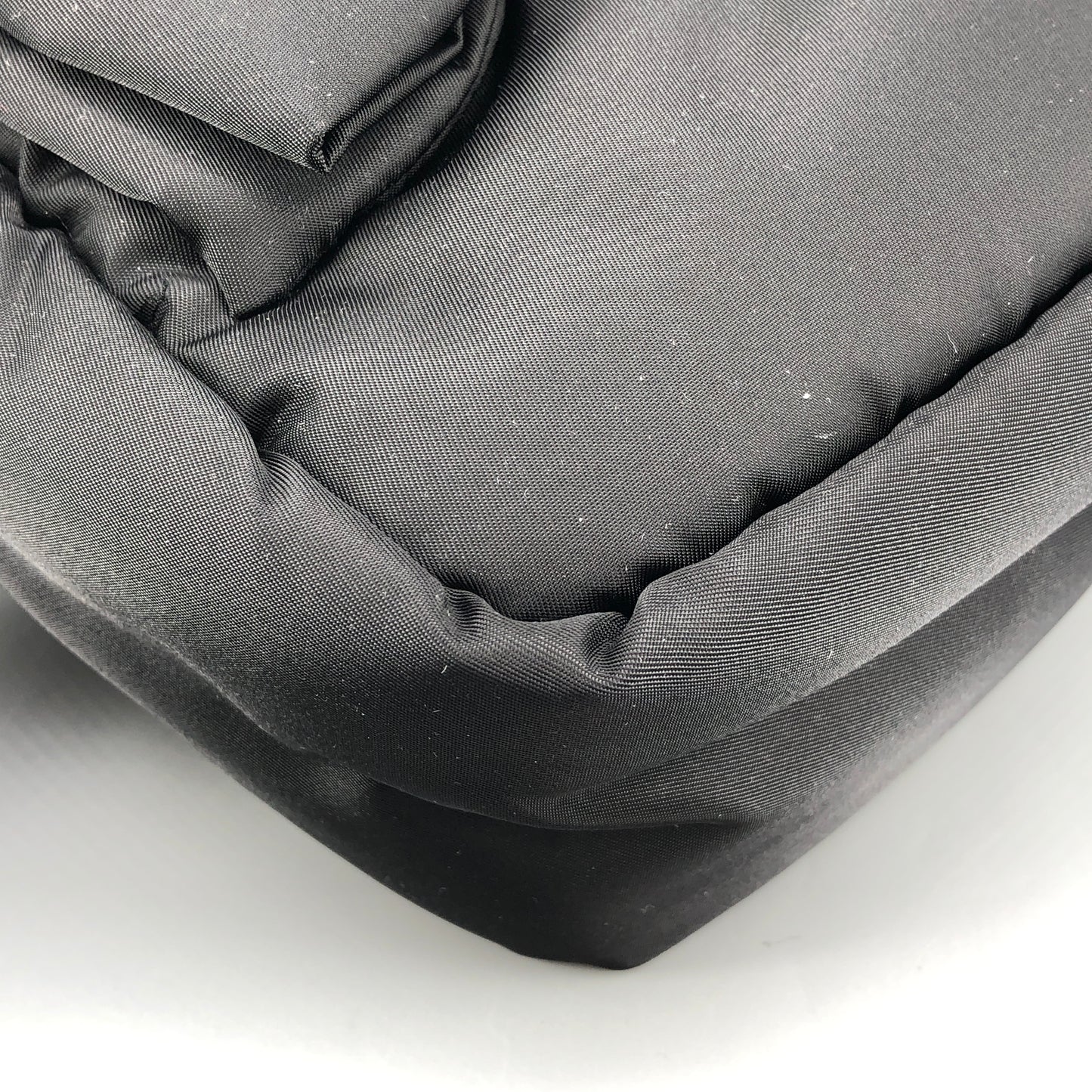 Prada Mini Padded Re-Nylon Tote Bag with Bow Detail Black