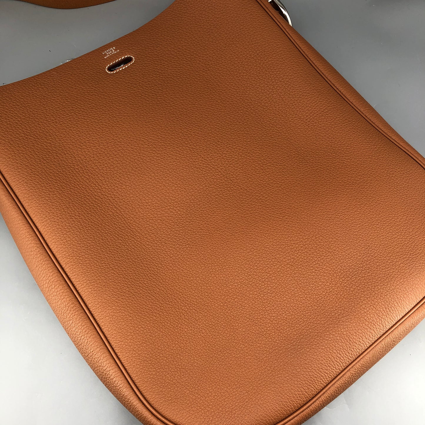 Hermes 2024 Ancrage Crossbody Shoulder Bag Gold