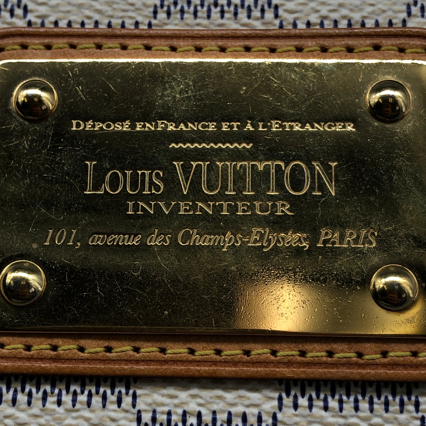 LV 25*13*4cm CrLouis Vuitton Damier Azur Eva Bag