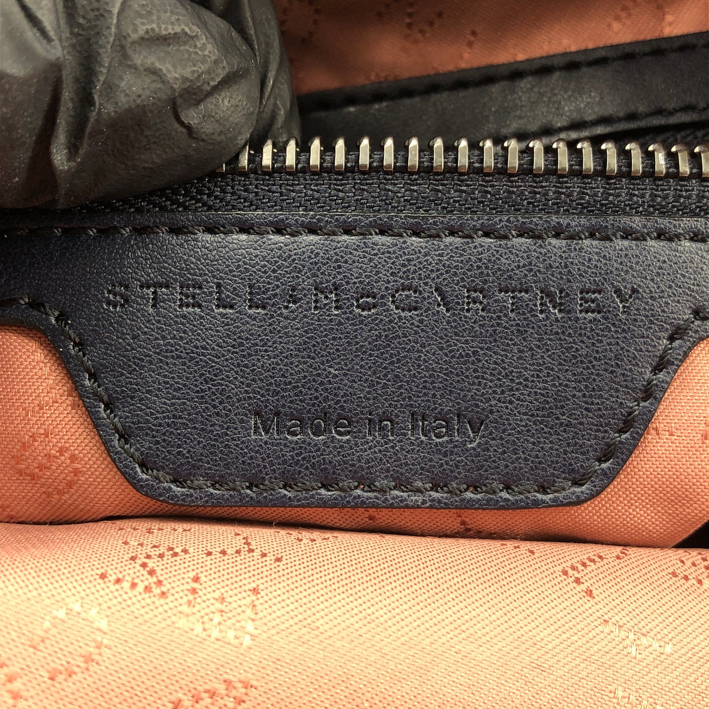 Stella McCartney Quilted Eco Nylon Mini Backpack Navy