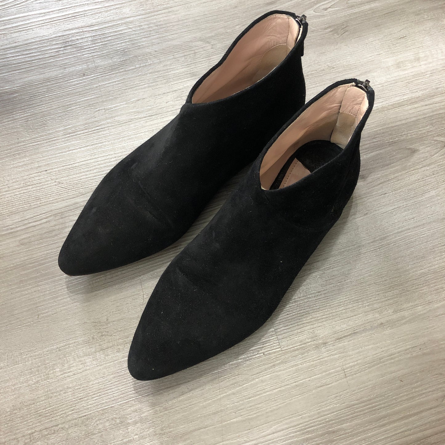 Miu Miu Women's Black Suede Studded Ankle Boots Size 36