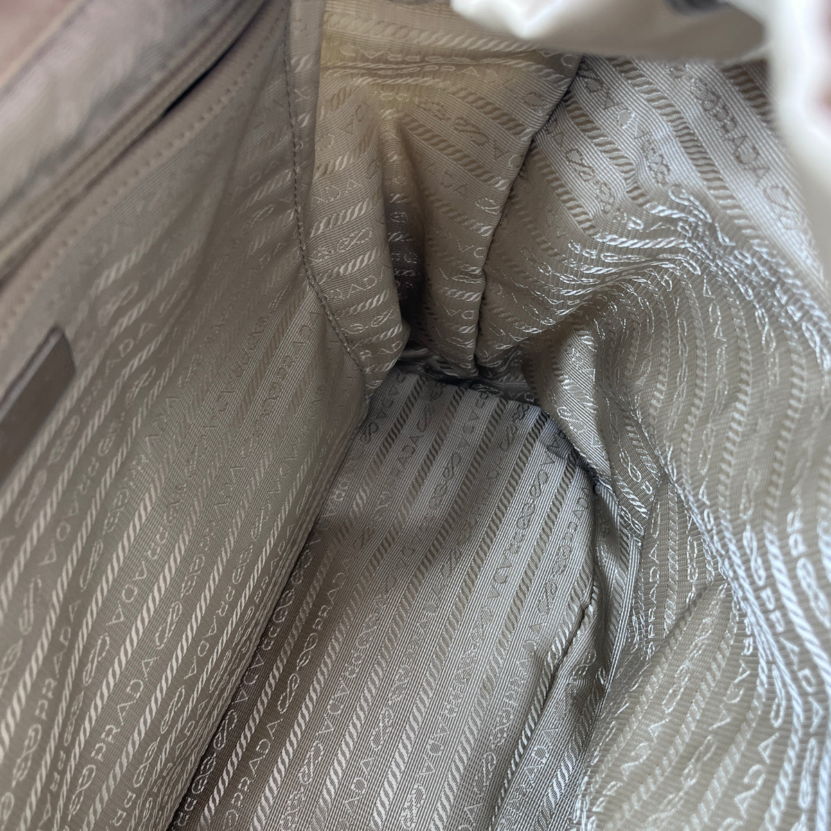 Prada Yellow beige nylon Backpack