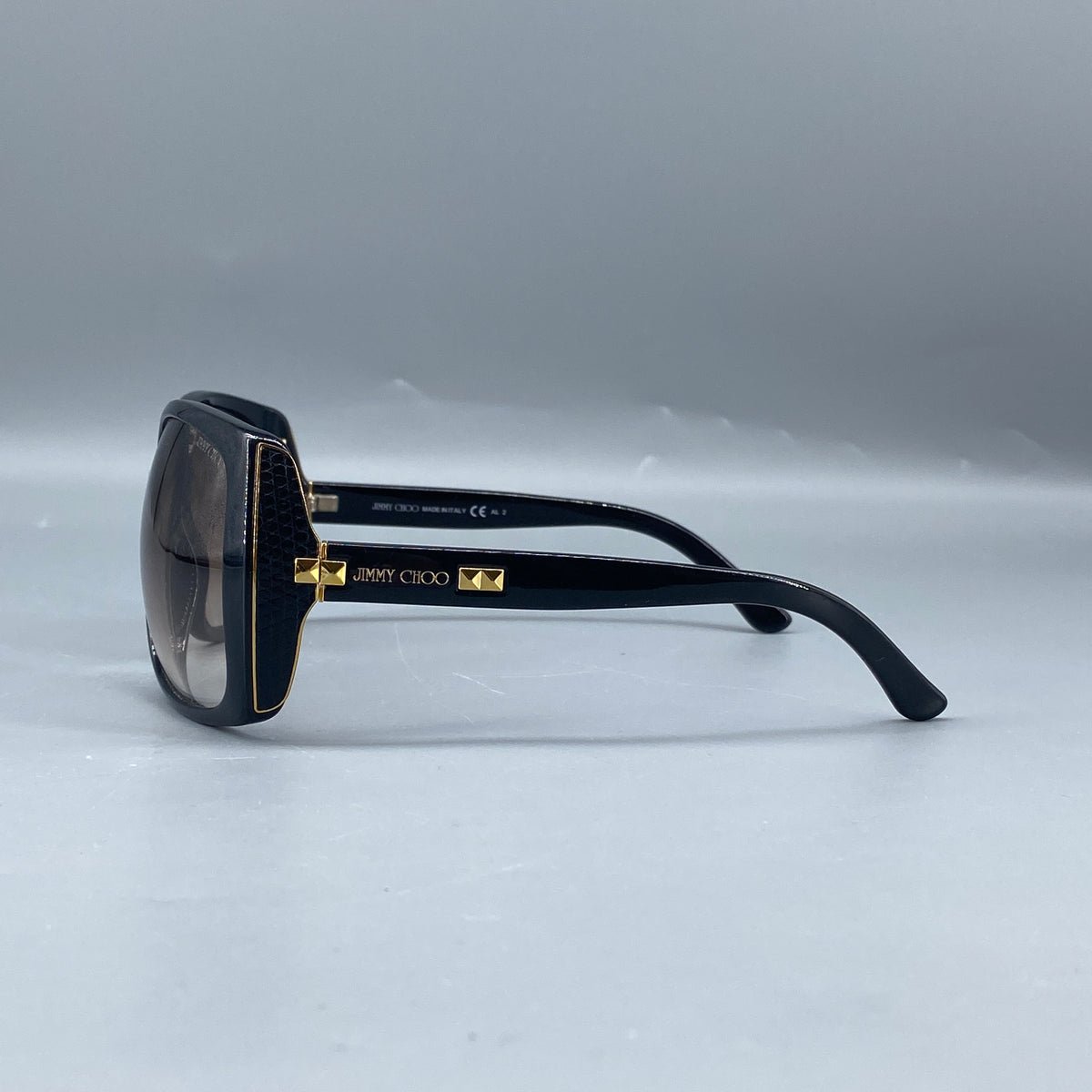 Jimmy Choo Black Square Sunglasses