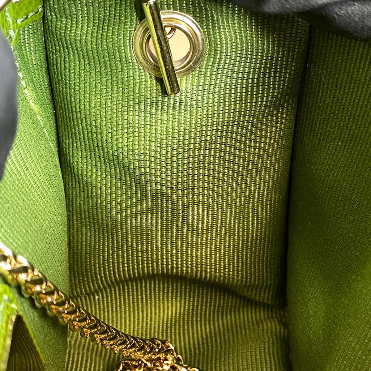 Furla Metropolis Green Leather Crossbody Bag