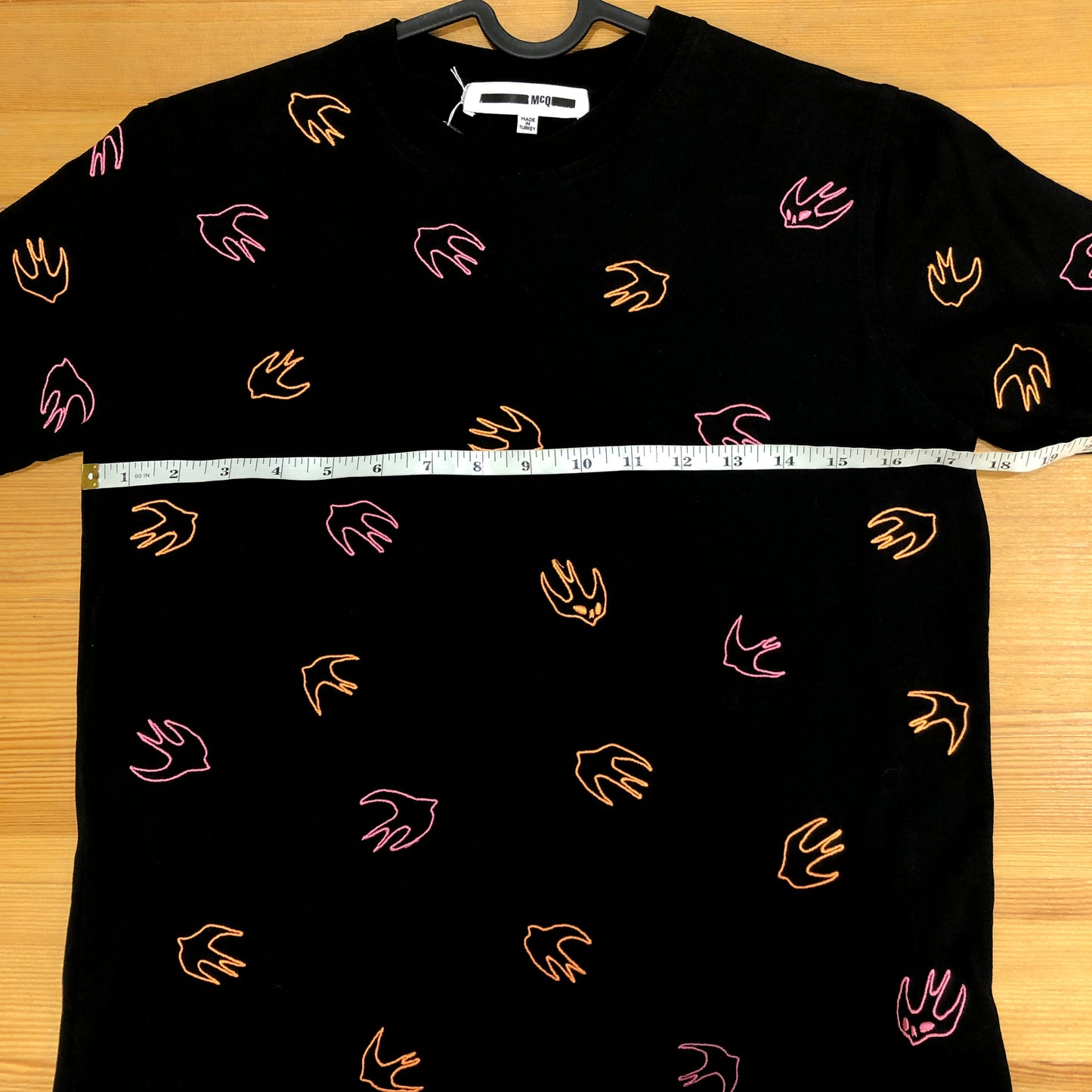 Alexander McQueen Black Printed Short Sleeve T-shirt Size S