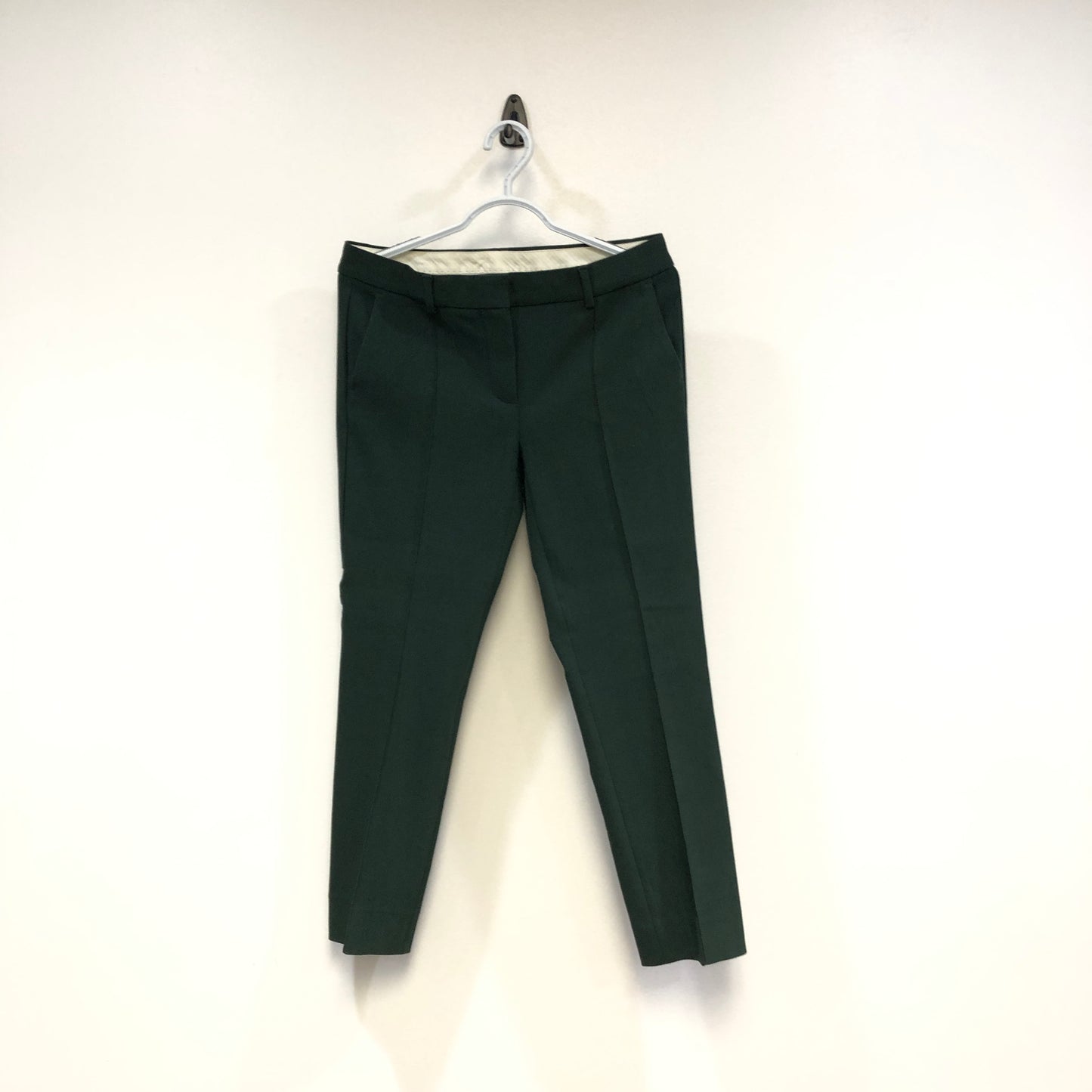 Sportmax Pine Green Slim‑Leg Dress Pants US 10