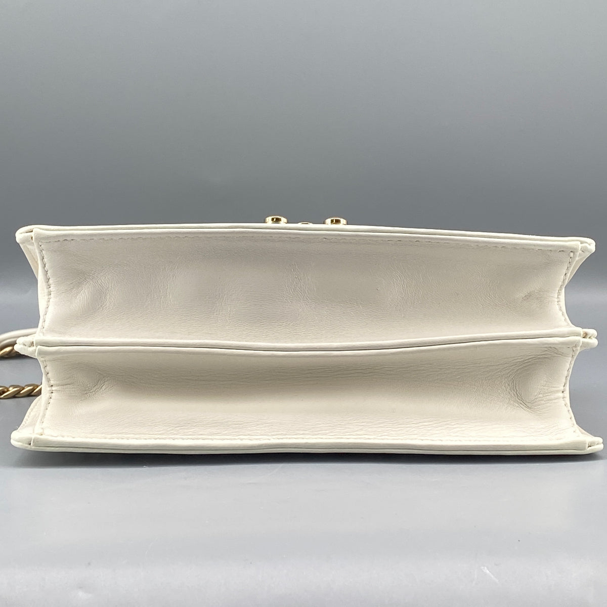 Miu Miu Confidential Matelassé  Crossbody Bag White Leather