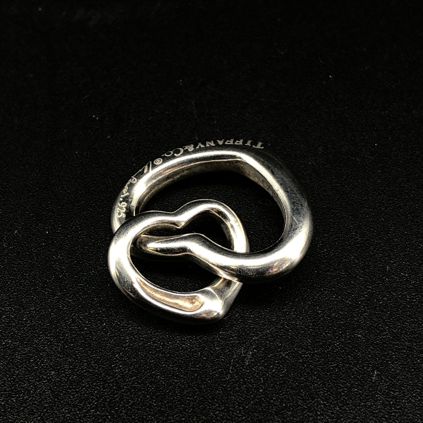 Tiffany & Co. Interlocking Hearts Pendant 925 Sterling Silver