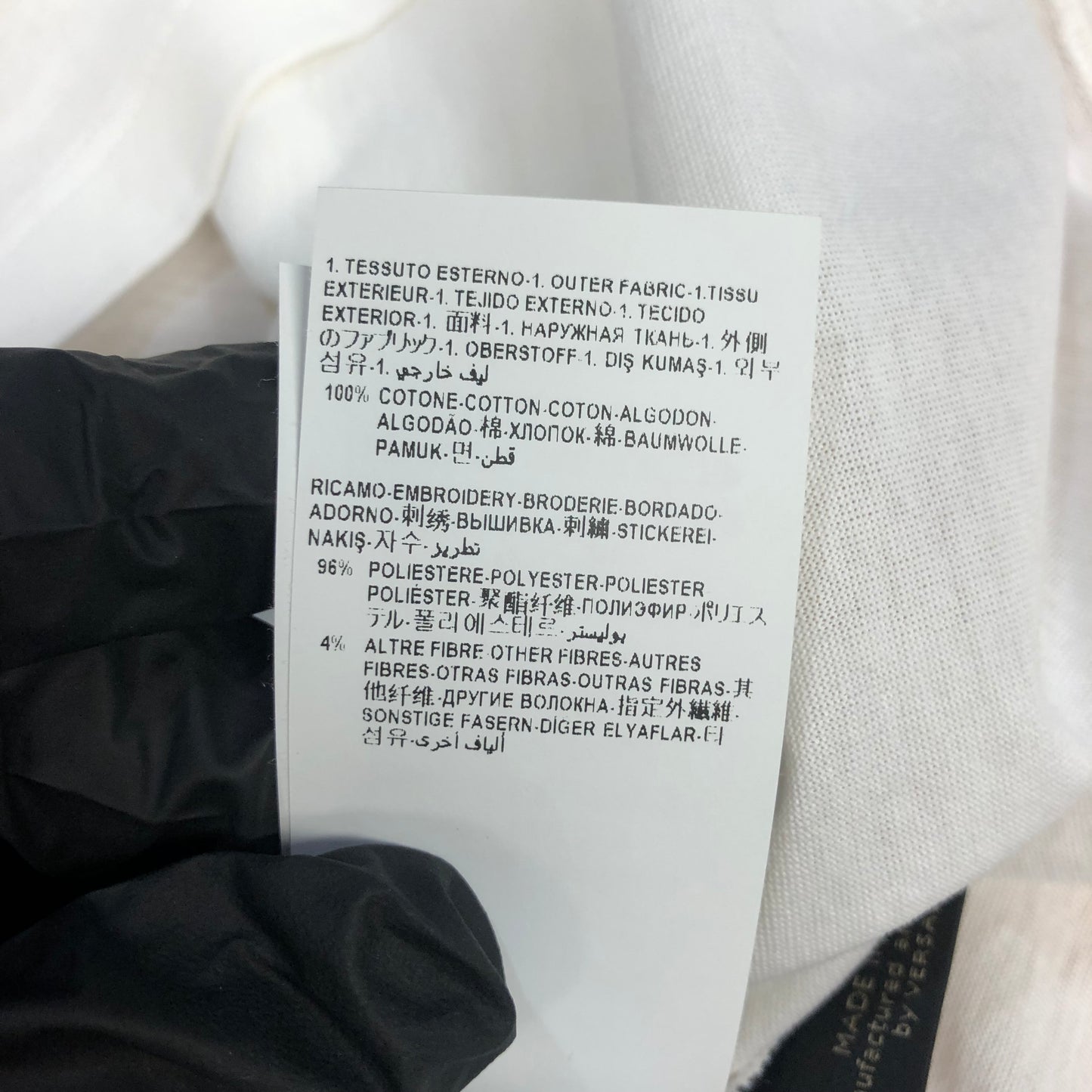 Versace White Logo Print T-Shirt