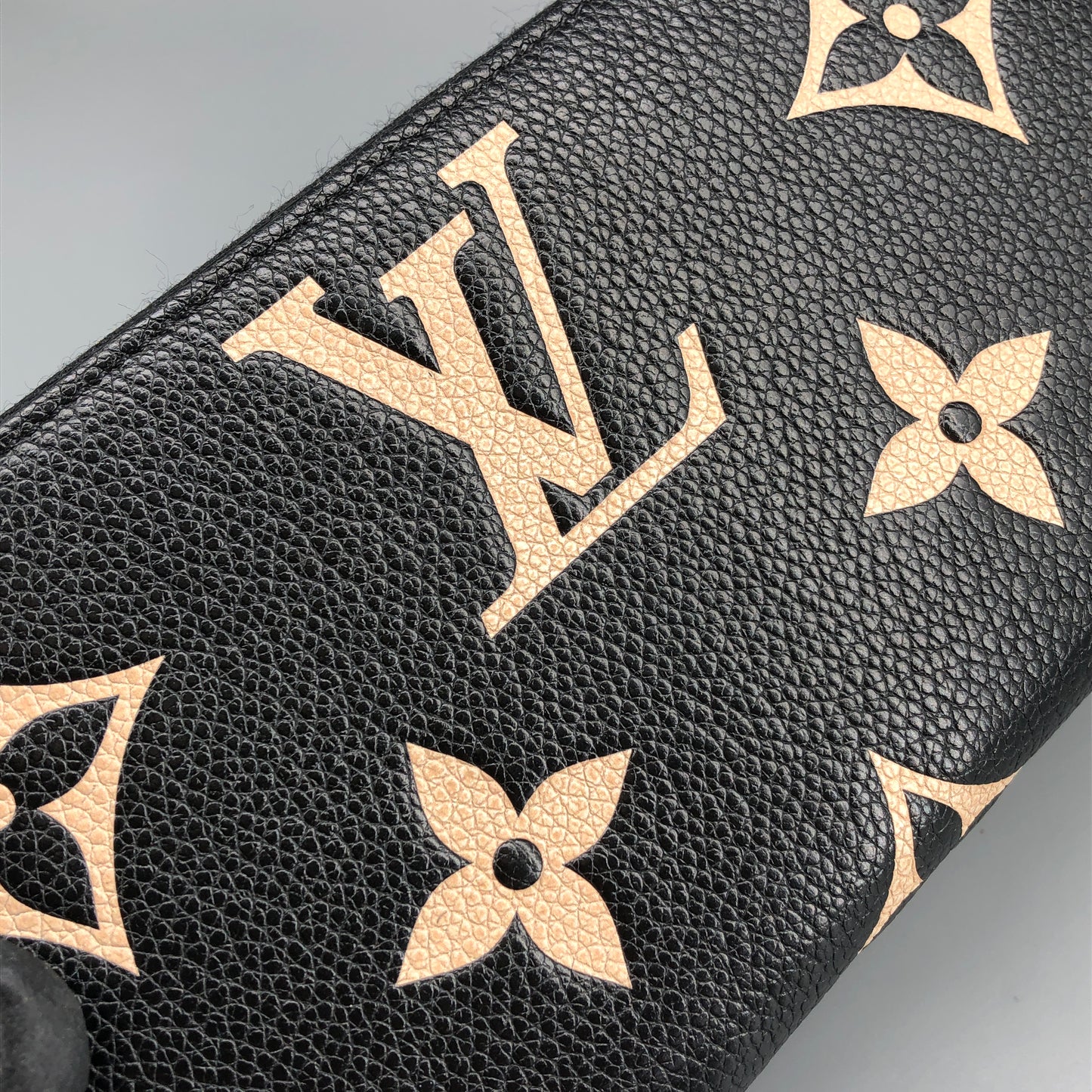 Louis Vuitton Black Monogram Empreinte Zippy Wallet
