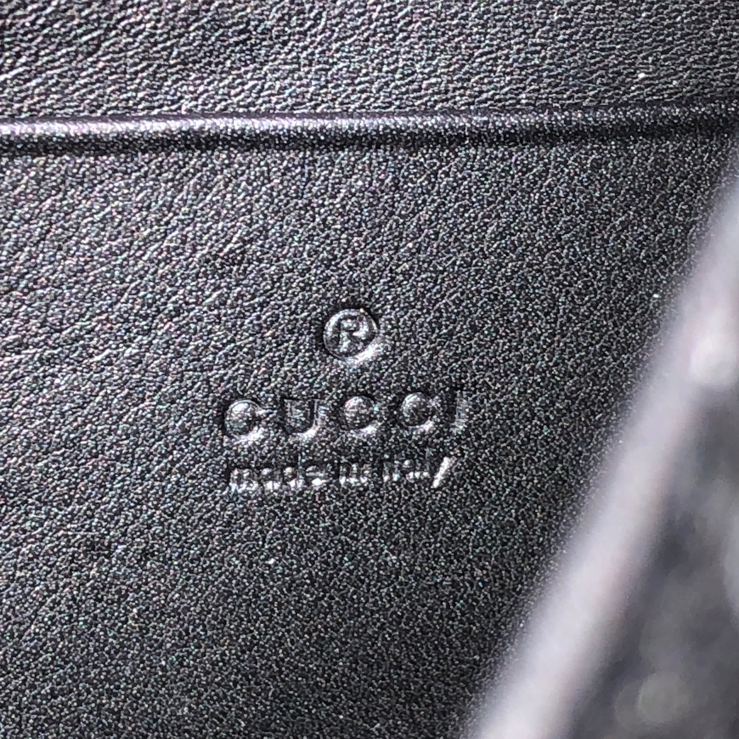 Gucci GG Marmont  V-Chevron Velvet Interlocking GG Chain Shoulder Bag Black
