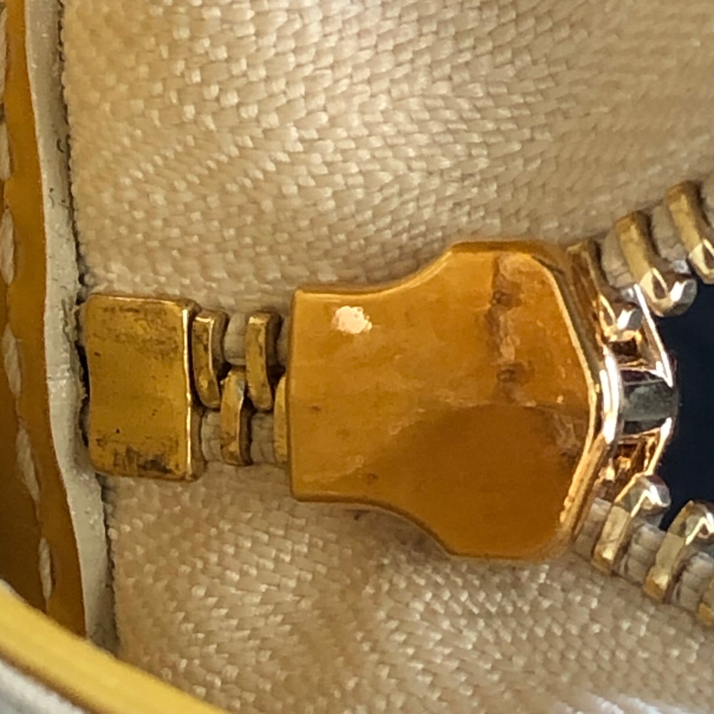Louis Vuitton Monogram Vernis Brea Patent Leather Yellow Bag