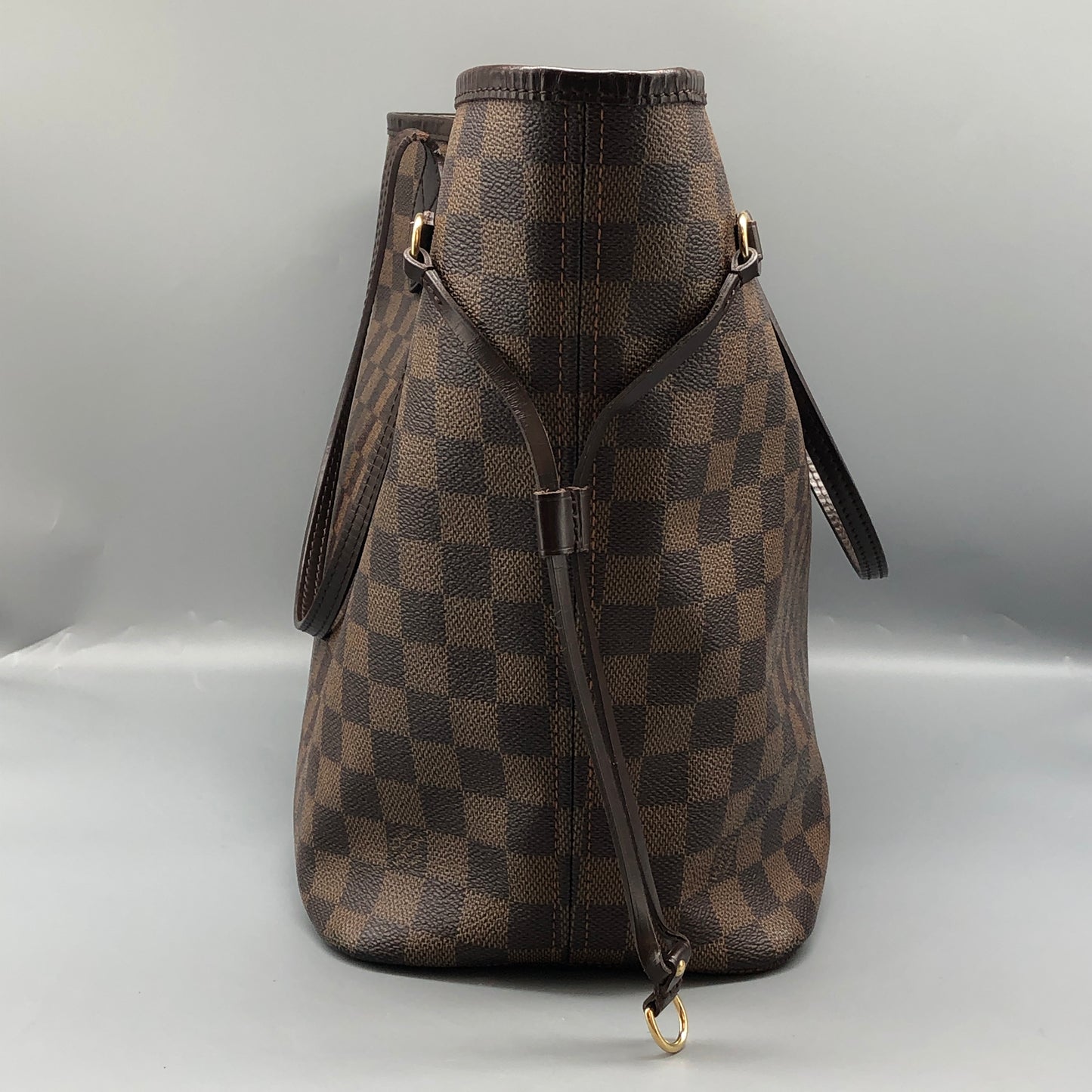 Louis Vuitton Neverfull Damier Ebene Tote Bag Brown