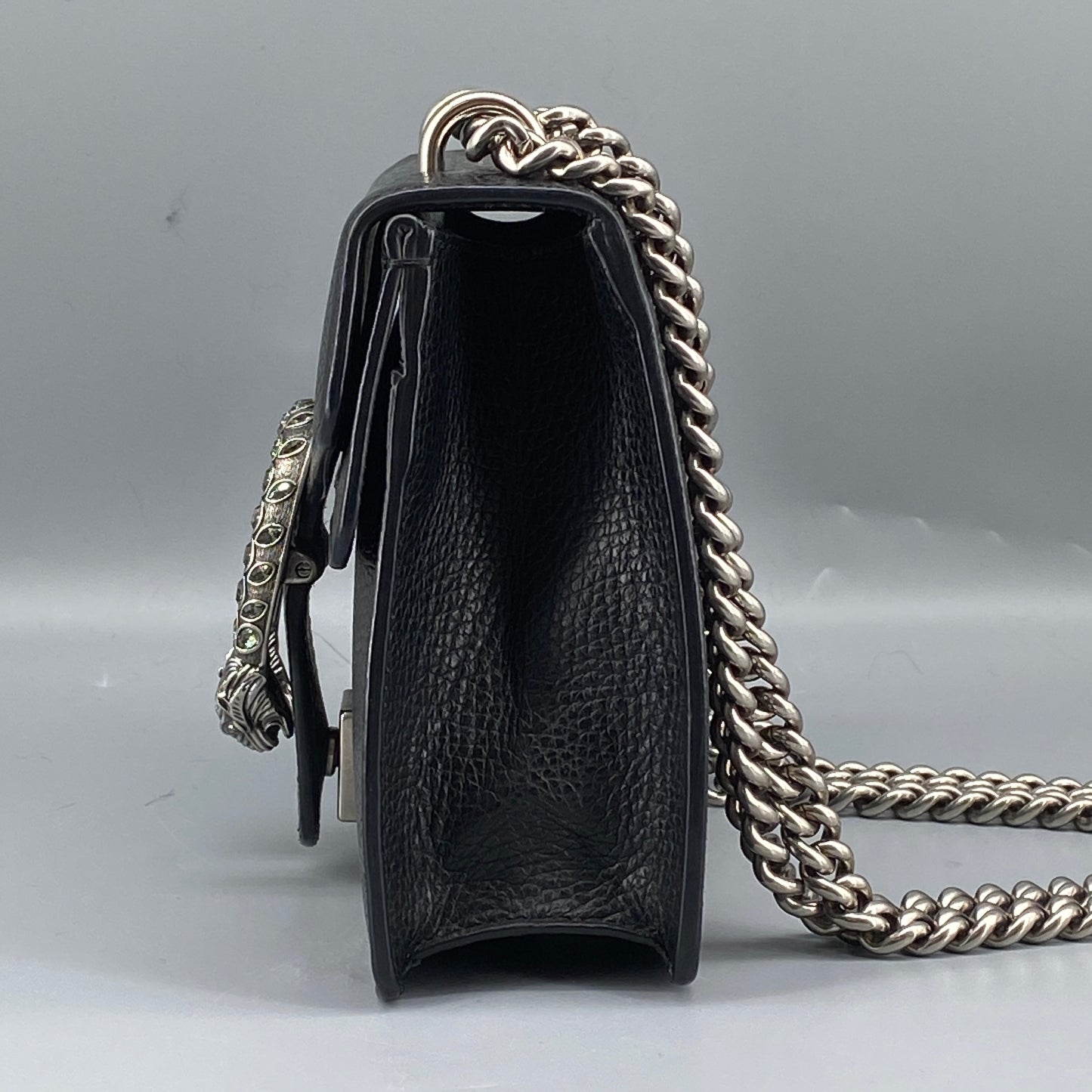 Gucci Mini Dionysus Black Leather Shoulder Bag