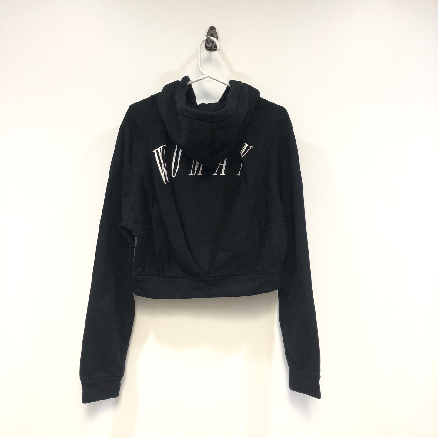 Off-White Black Cropped "Something Special" Hoodie Size XXS