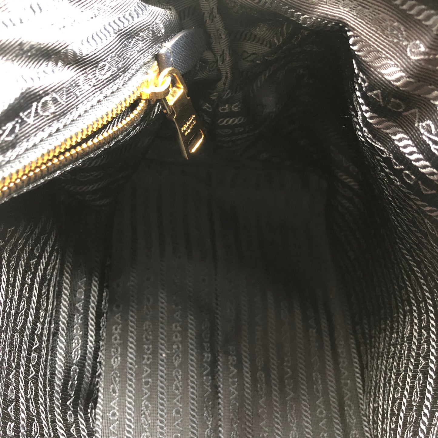 Prada Re-Nylon Tote Handbag Navy Blue