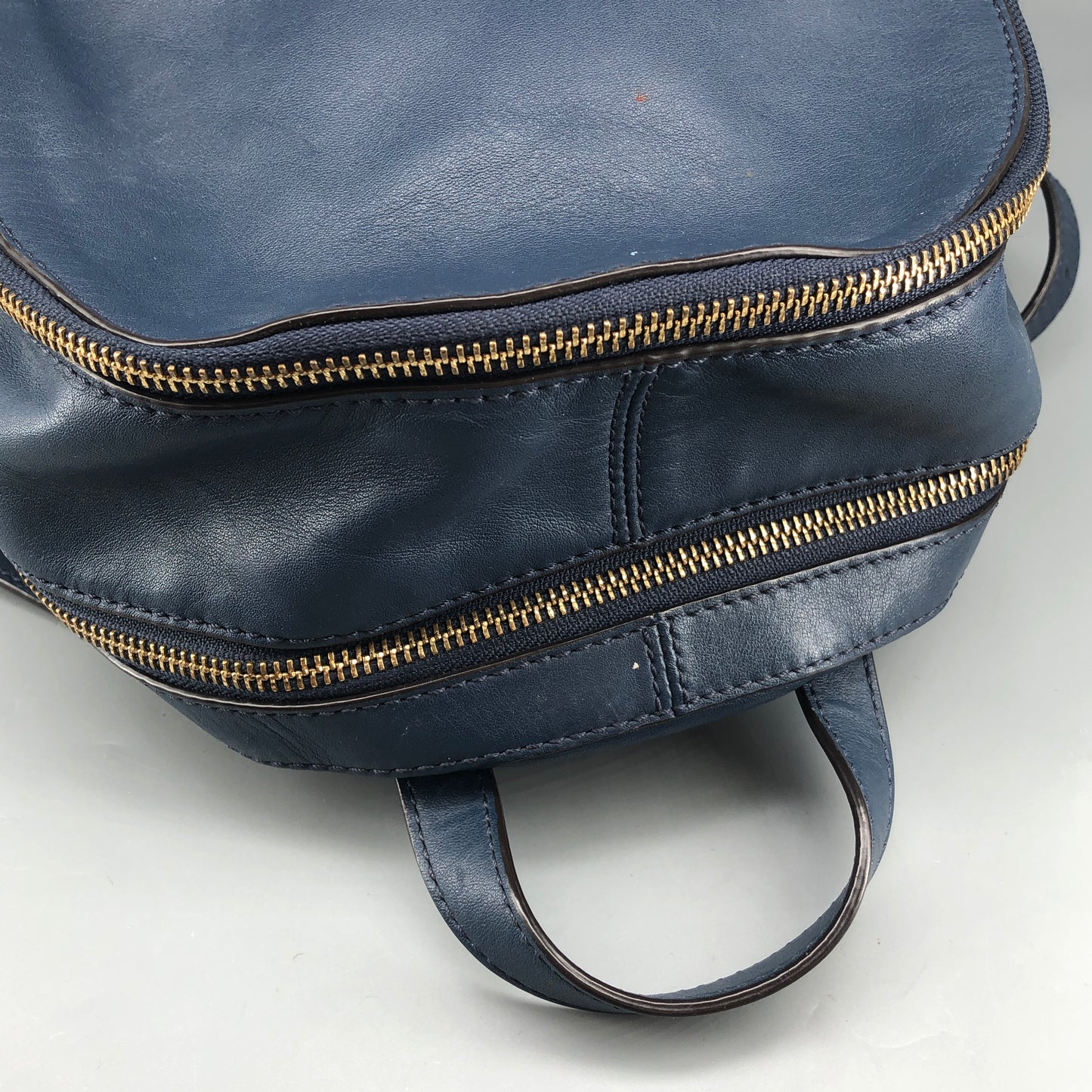 Michael Kors Quilted Leather Backpack Navy
