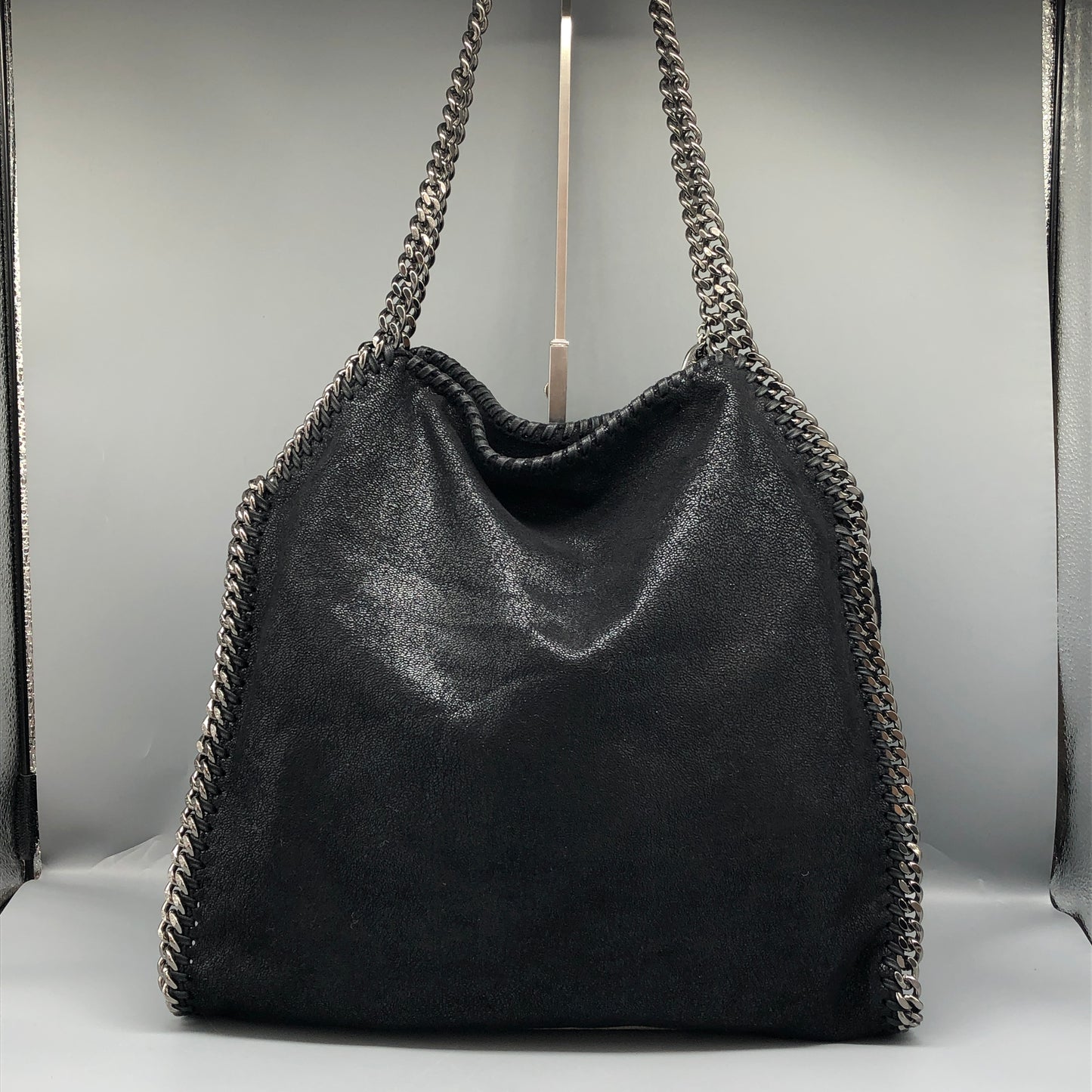 Stella McCartney Falabella Black Chain Shoulder Bag