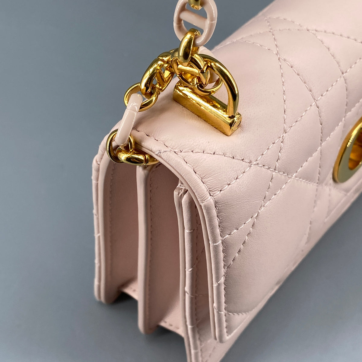 Christian Dior Miss Caro Mini Bag Powder Pink Lambskin