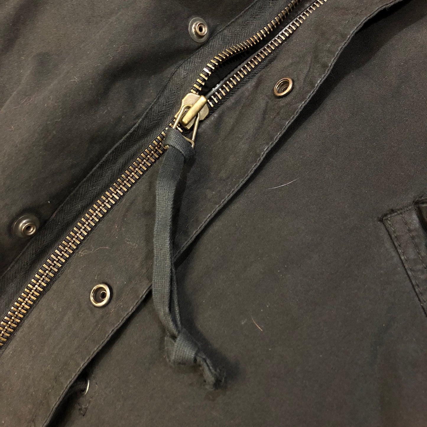 Mr & Mrs Black Fur‑Trim Hooded Parka Jacket Size XS