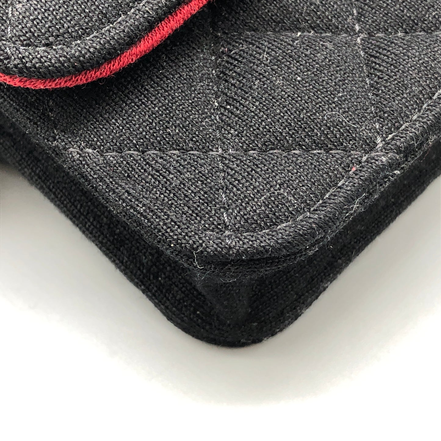 Chanel Black Quilted Fabric Mini Chain Crossbody Bag