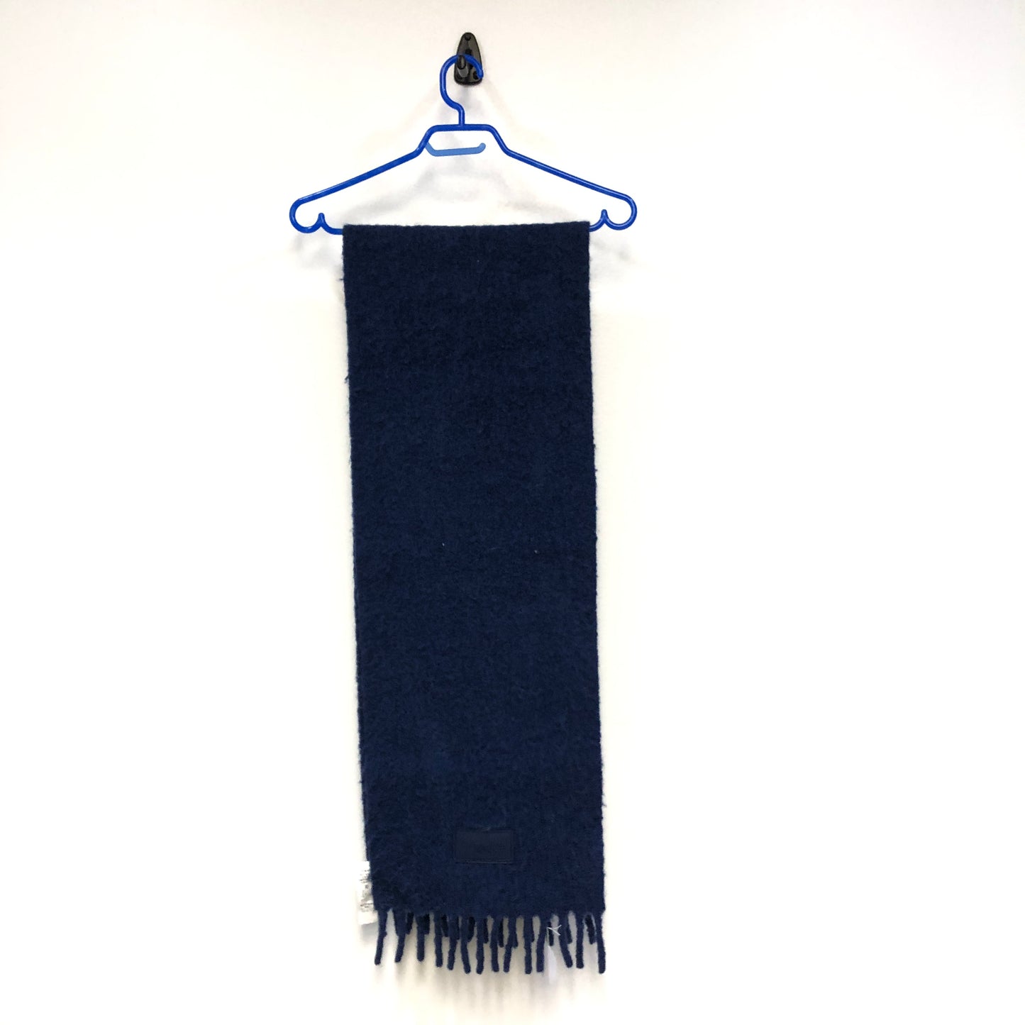 Coach Indigo Wool Fringe Long Scarf 66*12inches