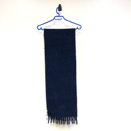 Coach Indigo Wool Fringe Long Scarf 66*12inches