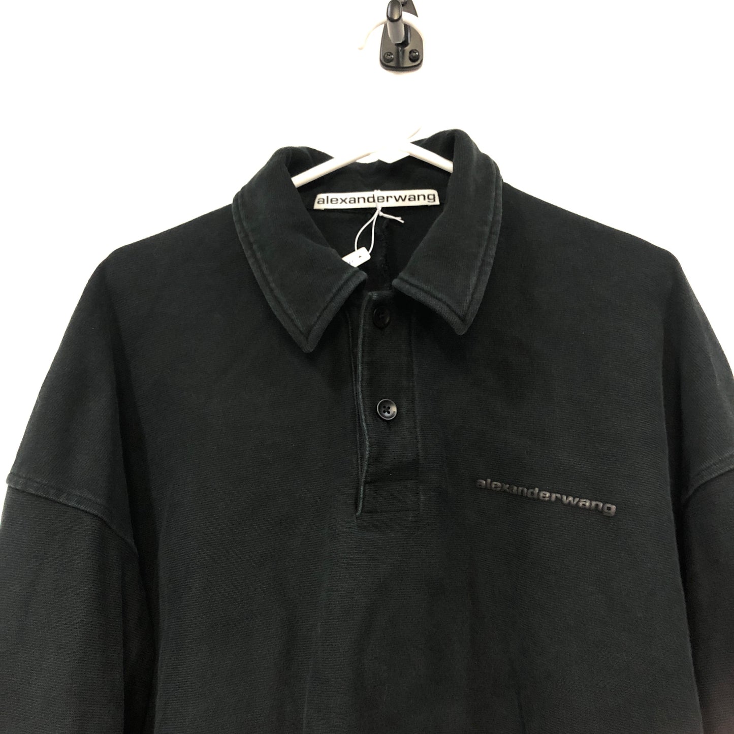 Alexanderwang Long Sleeve Polo Sweatshirt Size XS Black