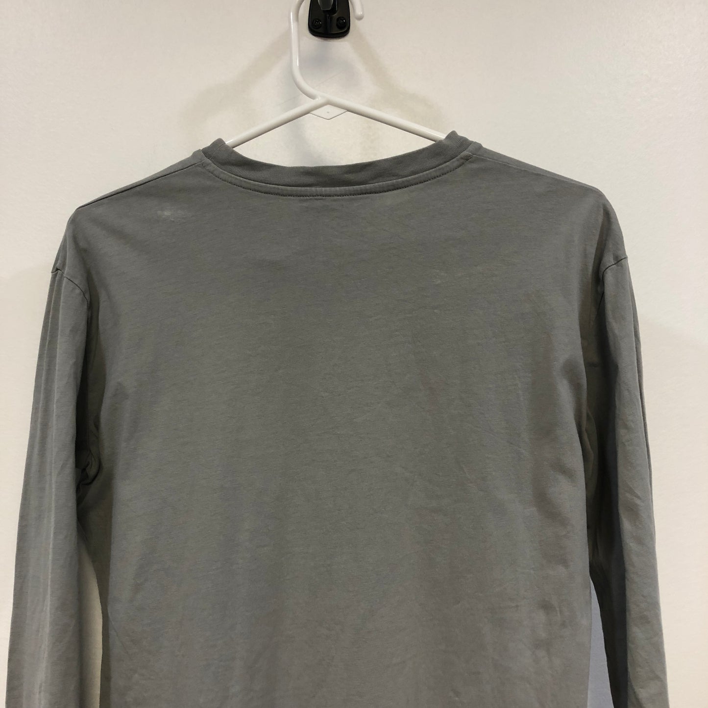 Miu Miu Grey Logo Long-Sleeve T-Shirt Size S