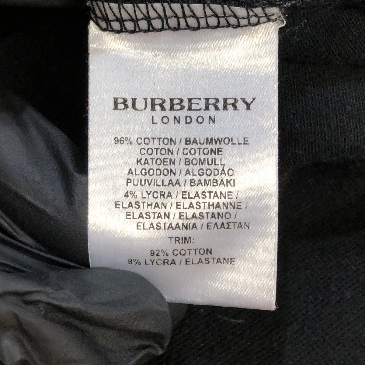 Burberry Black Hooded Zip Up Jacket Size M