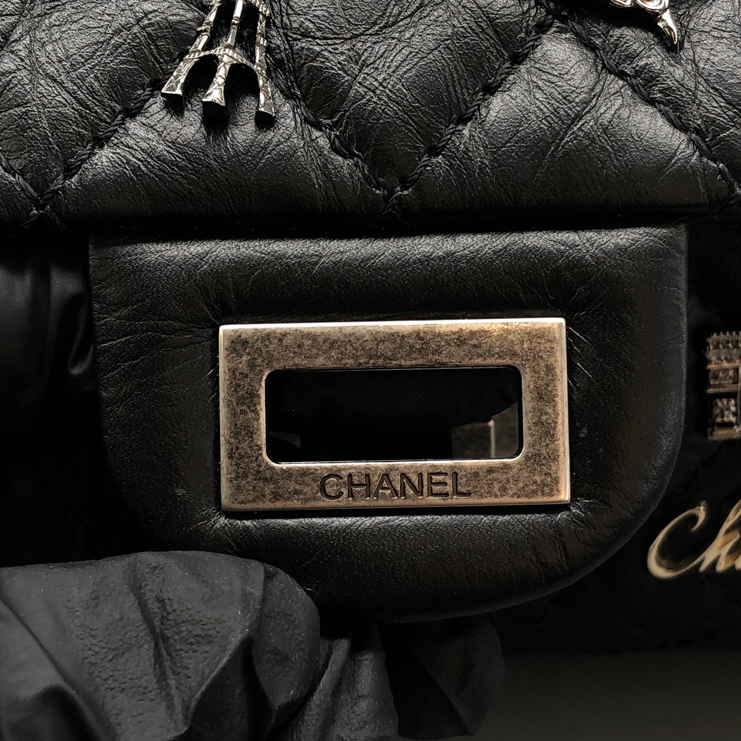 Chanel Lucky Charms Reissue 2.55 Flap Bag Black