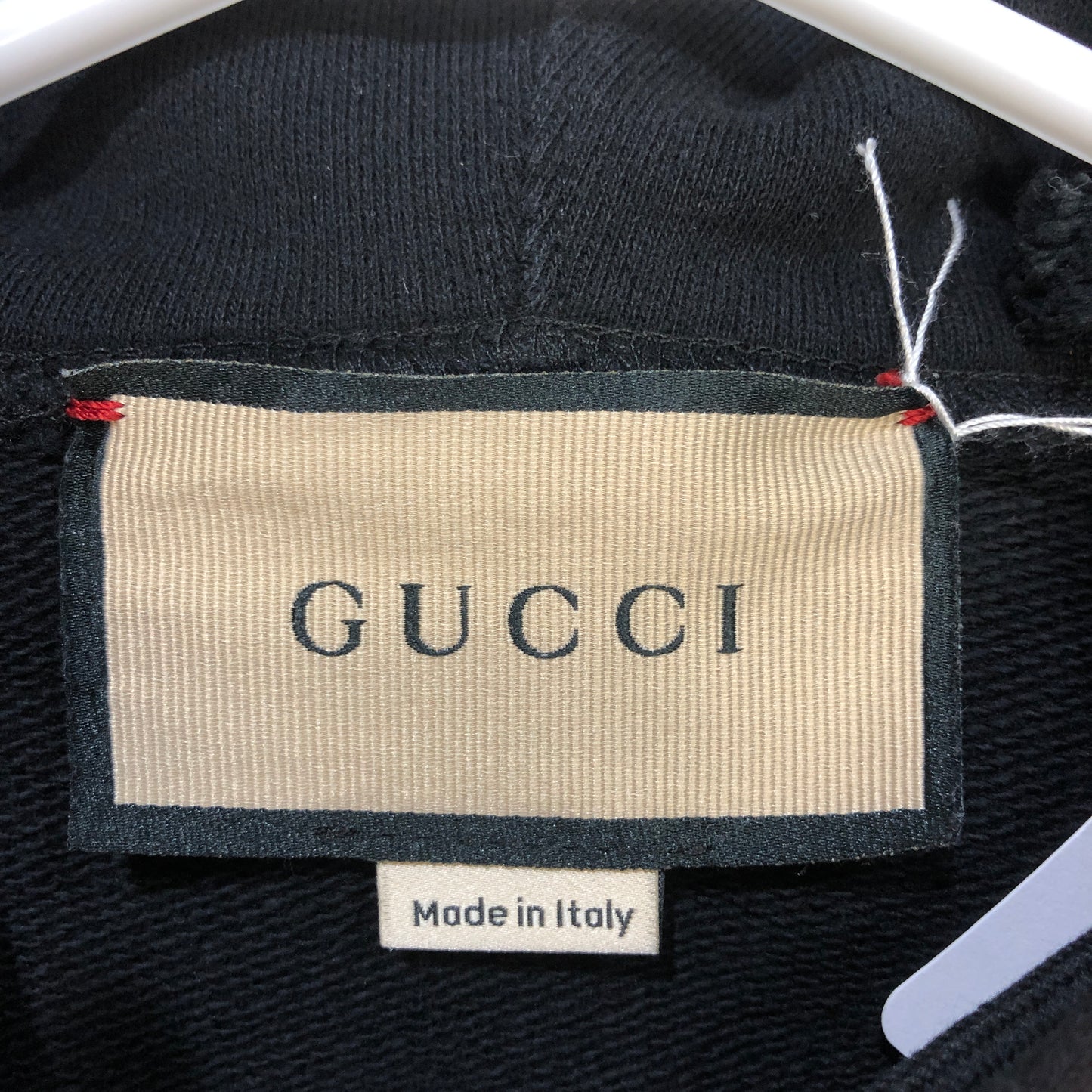 Gucci Interlocking G Rainbow Star Print Hooded Sweatshirt Size S Black