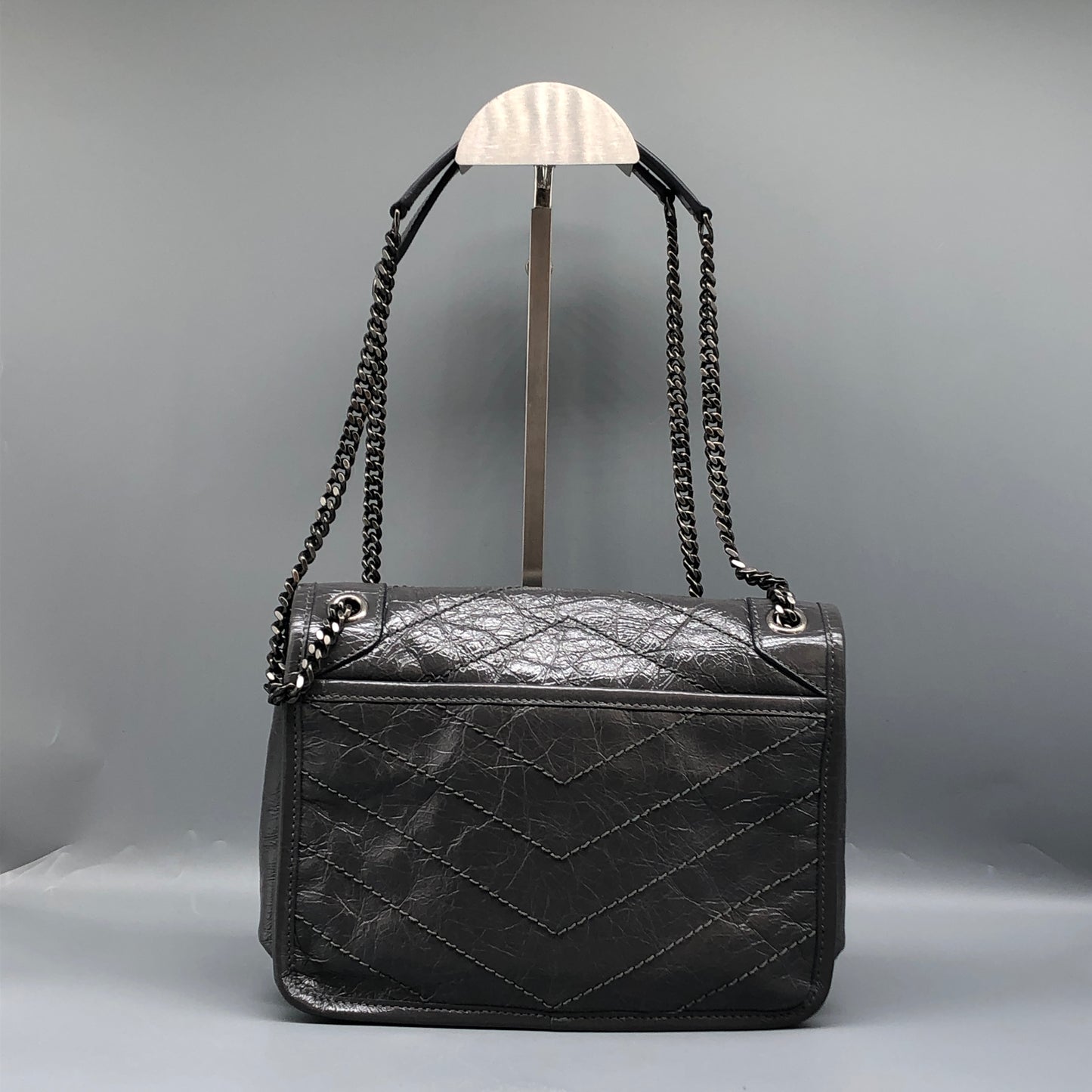 Saint Laurent Niki Medium Shoulder Bag Grey