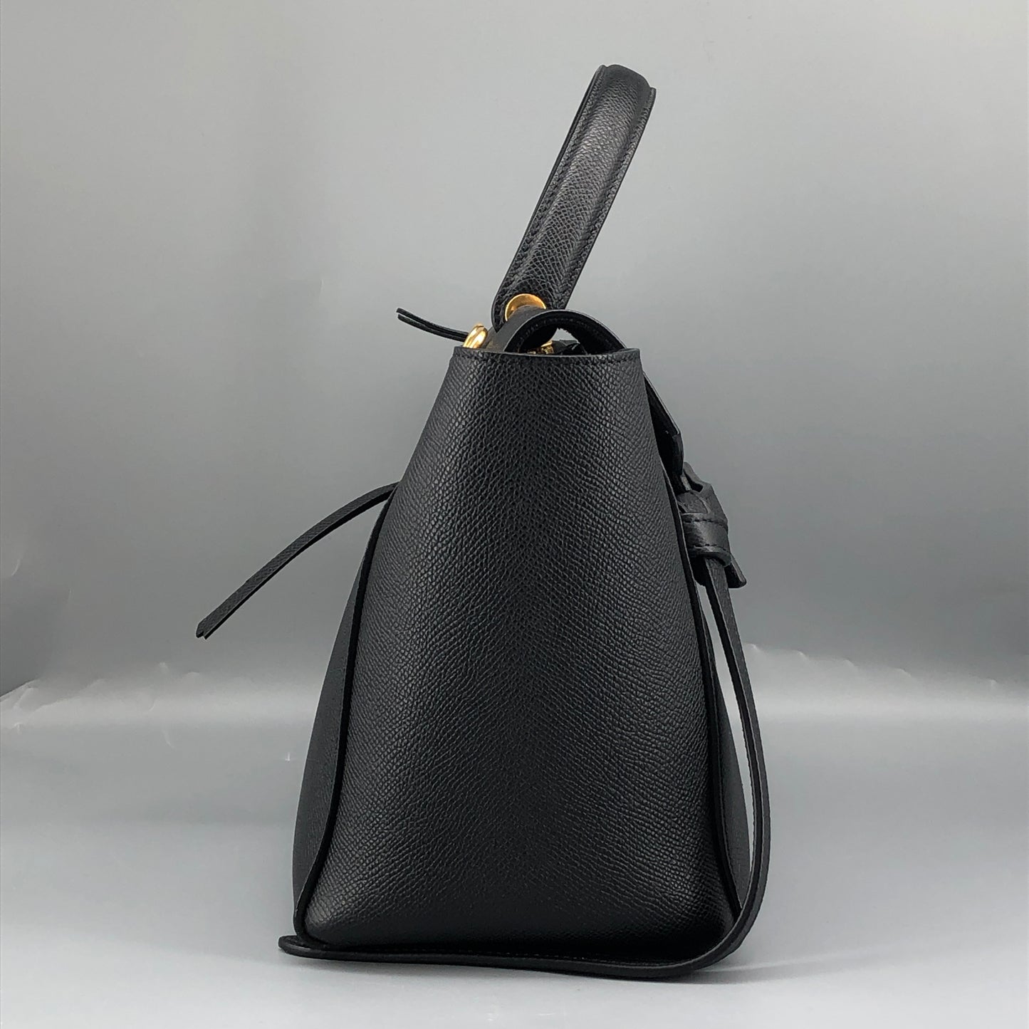 Celine Black Grained Calfskin Belt Bag Small