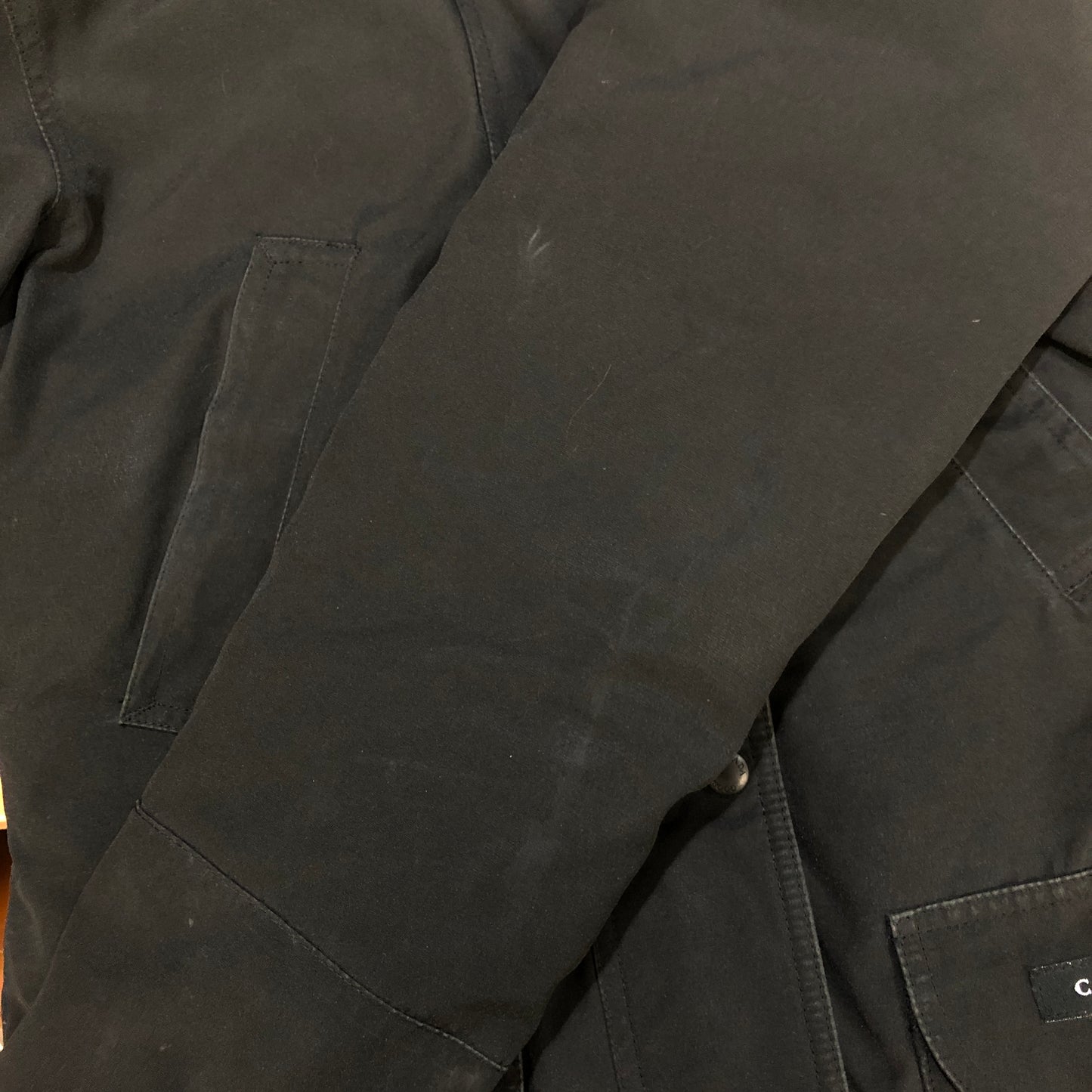 Canada Goose Black Mid-Length Fur Hood Parka Size S
