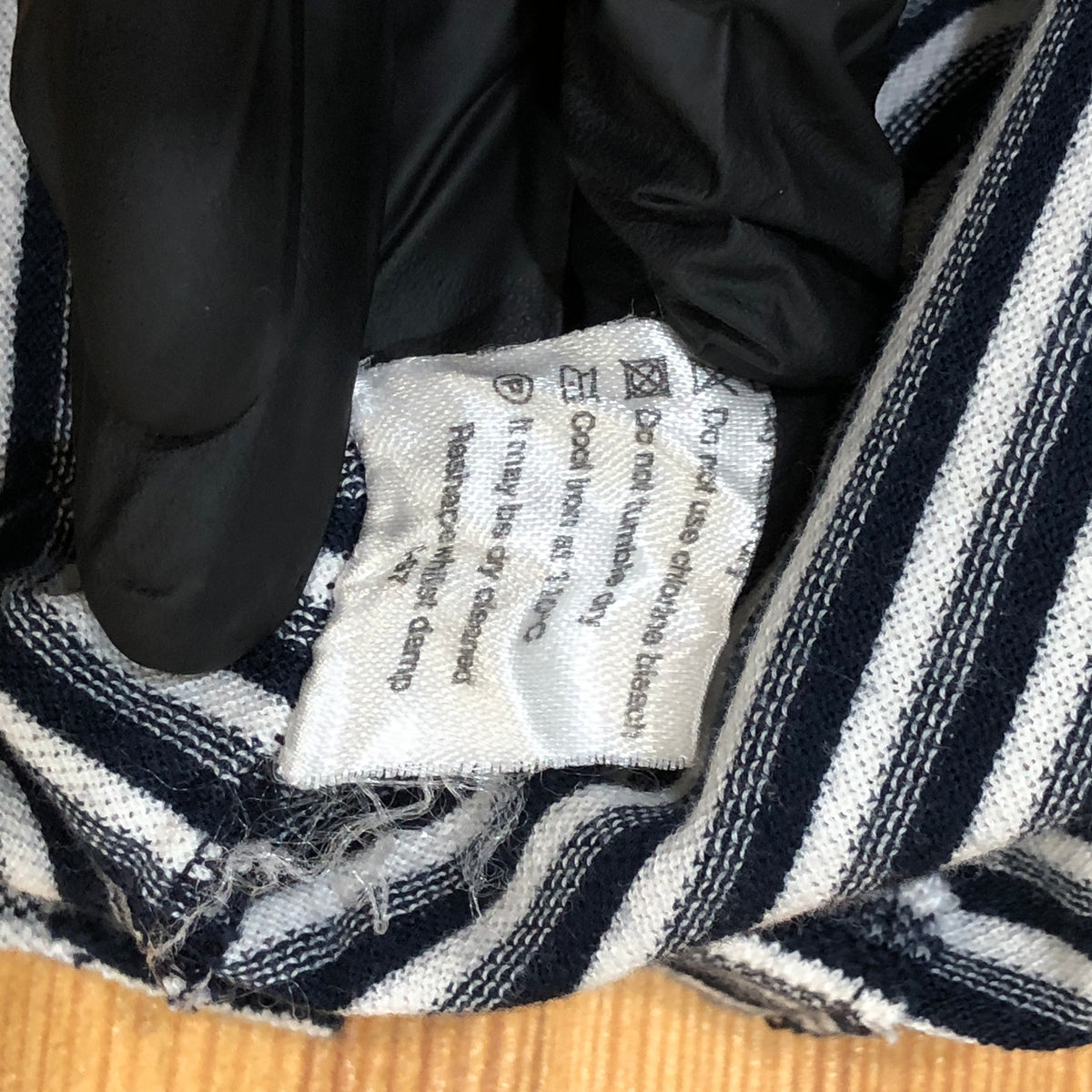 Lanvin Navy blue & white horizontal stripes T-shirt Size XXL