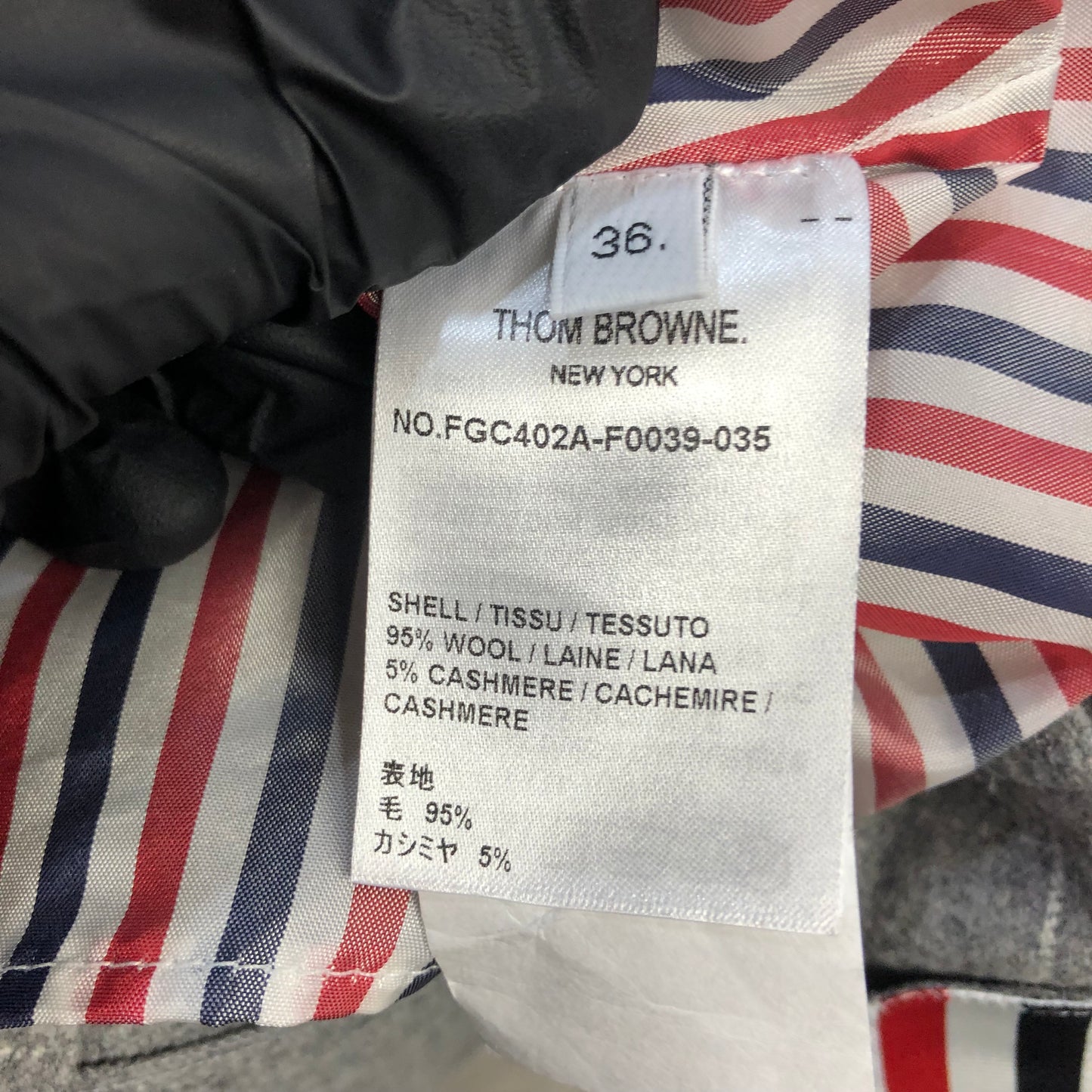 Thom Browne Windowpane Wool Pleated Mini Skirt