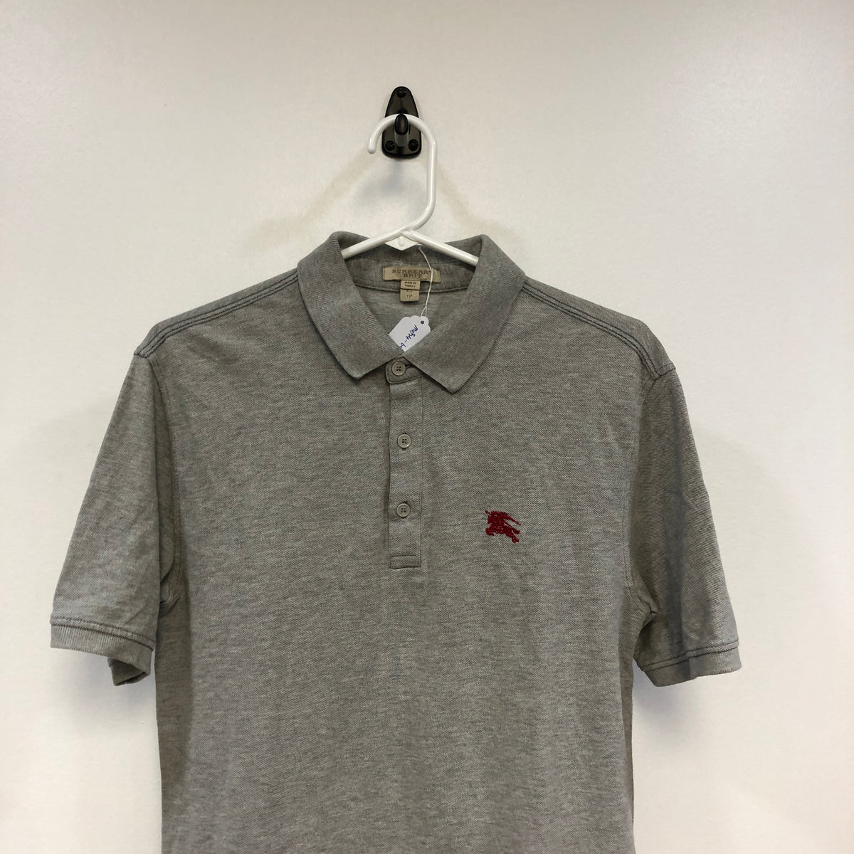 Burberry Grey Polo Shirt Size XS