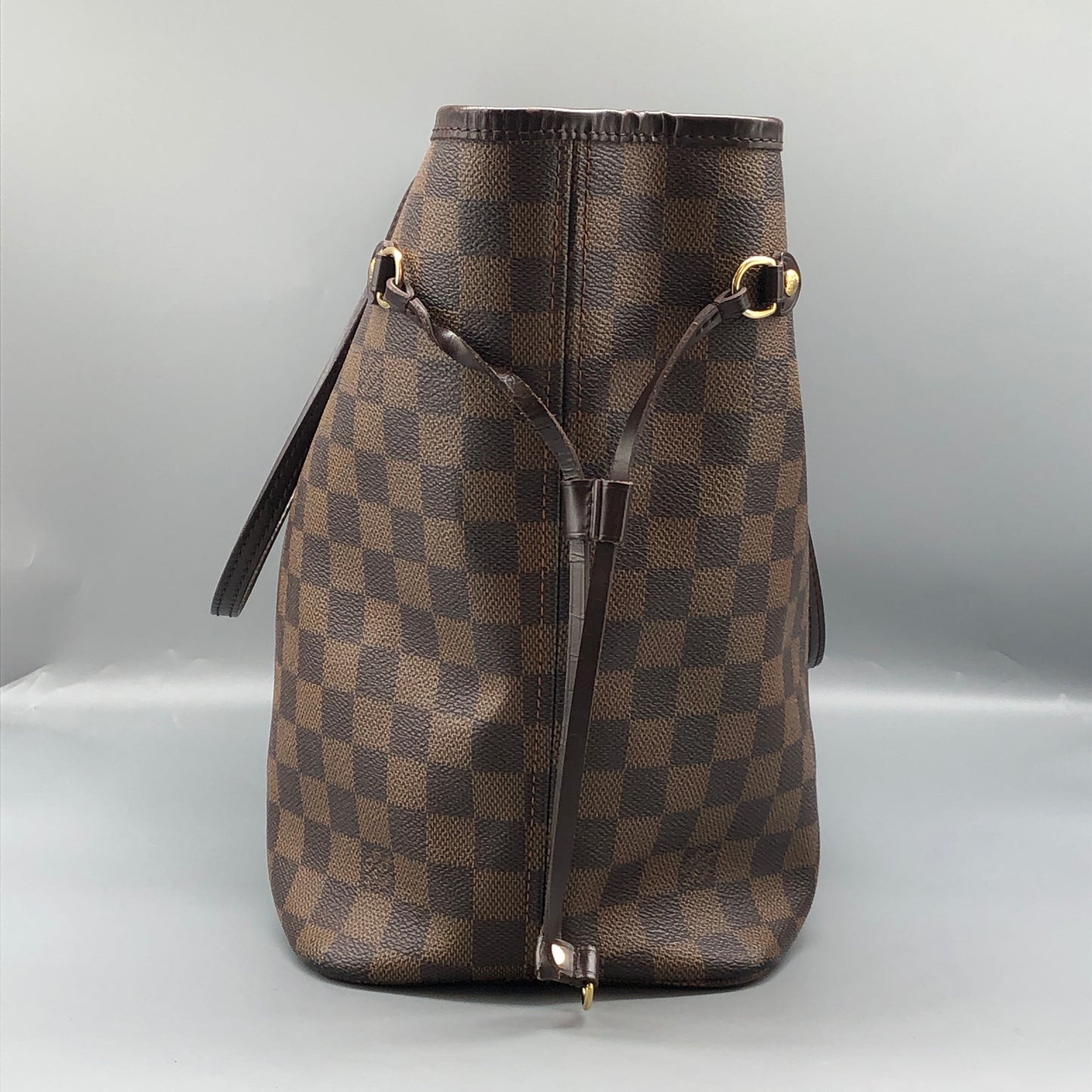 Louis Vuitton Neverfull Damier Ebene Tote Bag Brown