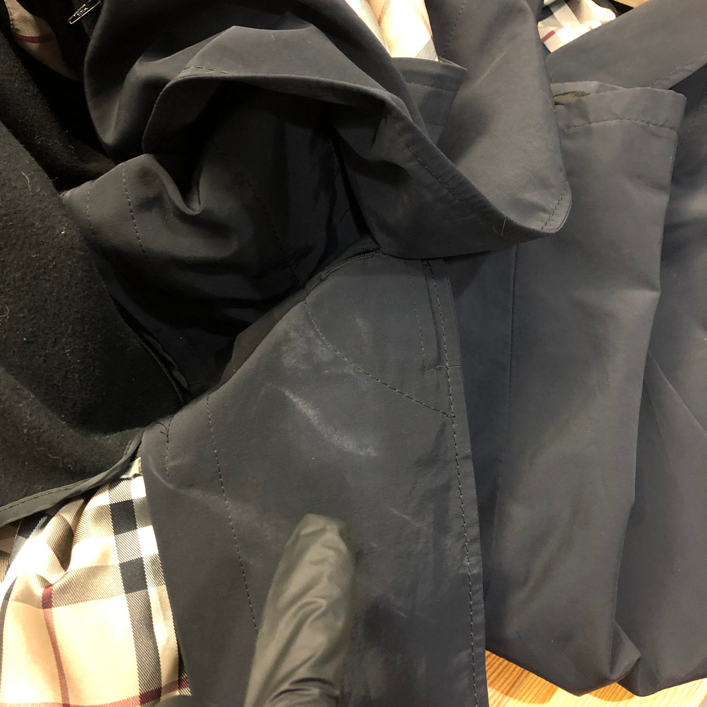Burberry Detachable Liner Coat Black Size 44R