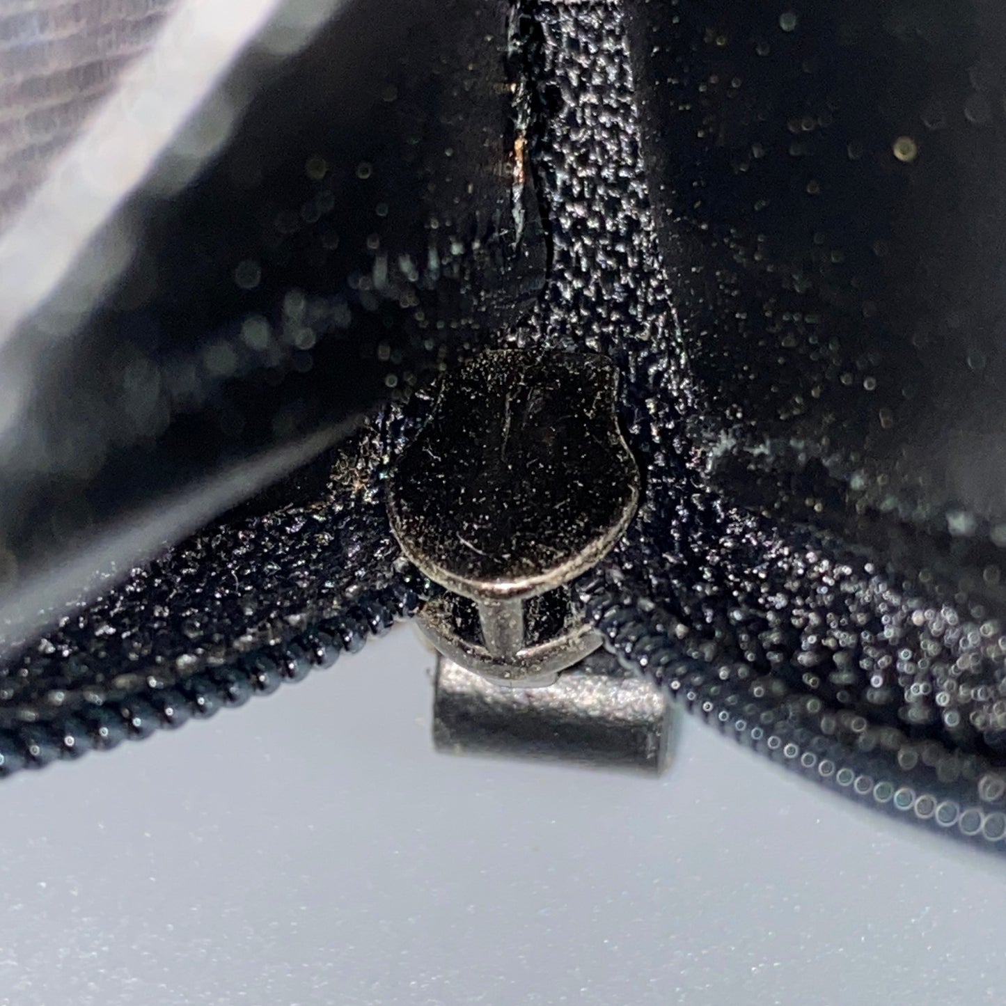 Ferragamo Black Embossed Gancini Full-Zip Mini Coin Purse