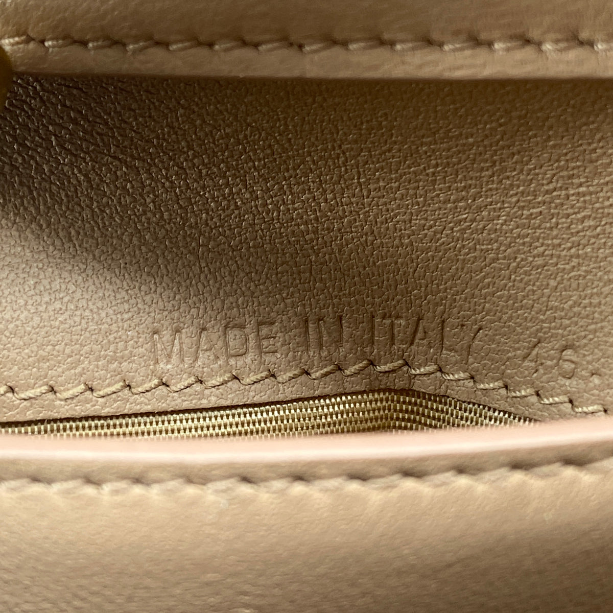 Christian Dior Nude Saddle Trifold Wallet