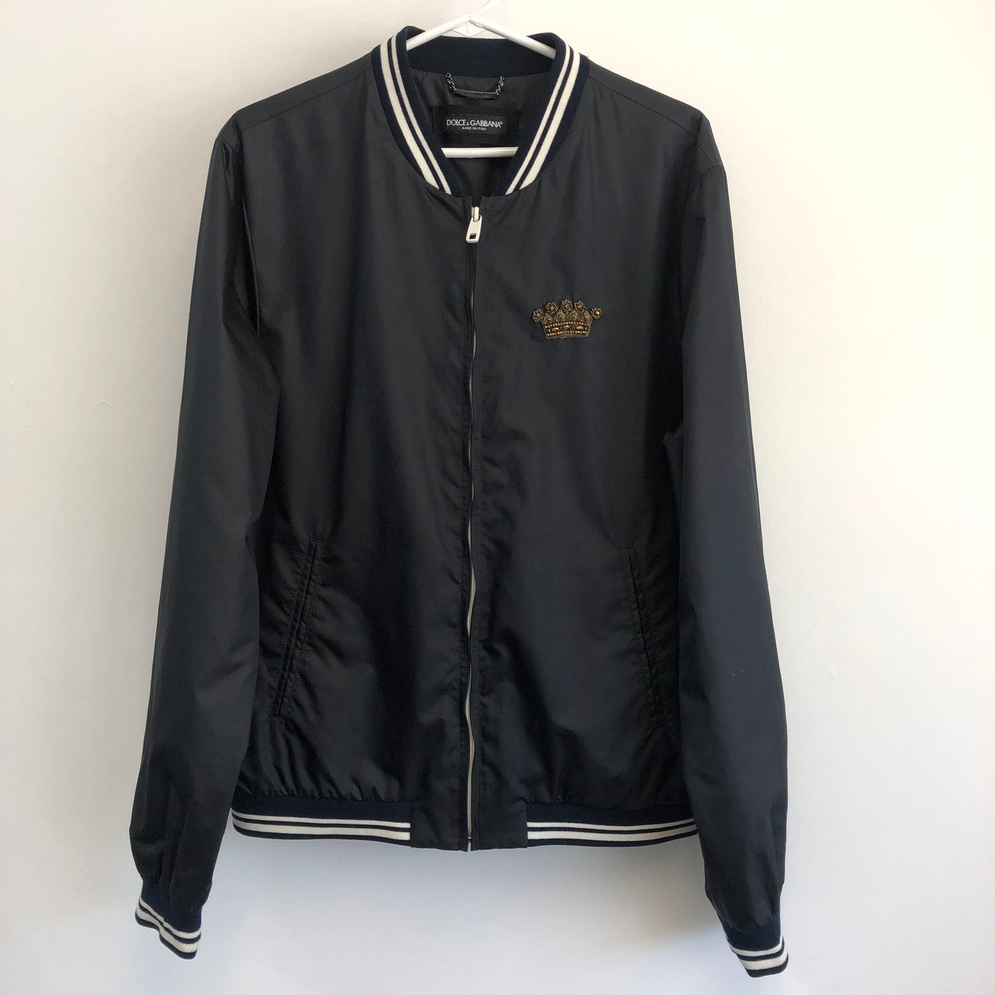 Dolce & Gabbana Black Bomber Jacket size 48