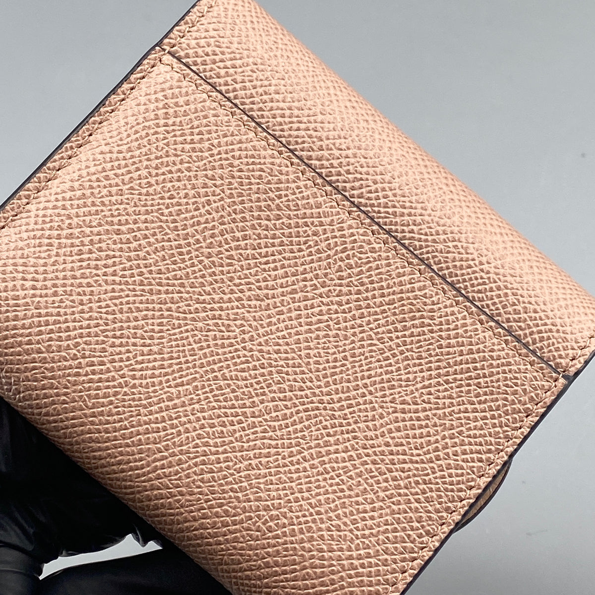 Christian Dior Nude Saddle Trifold Wallet