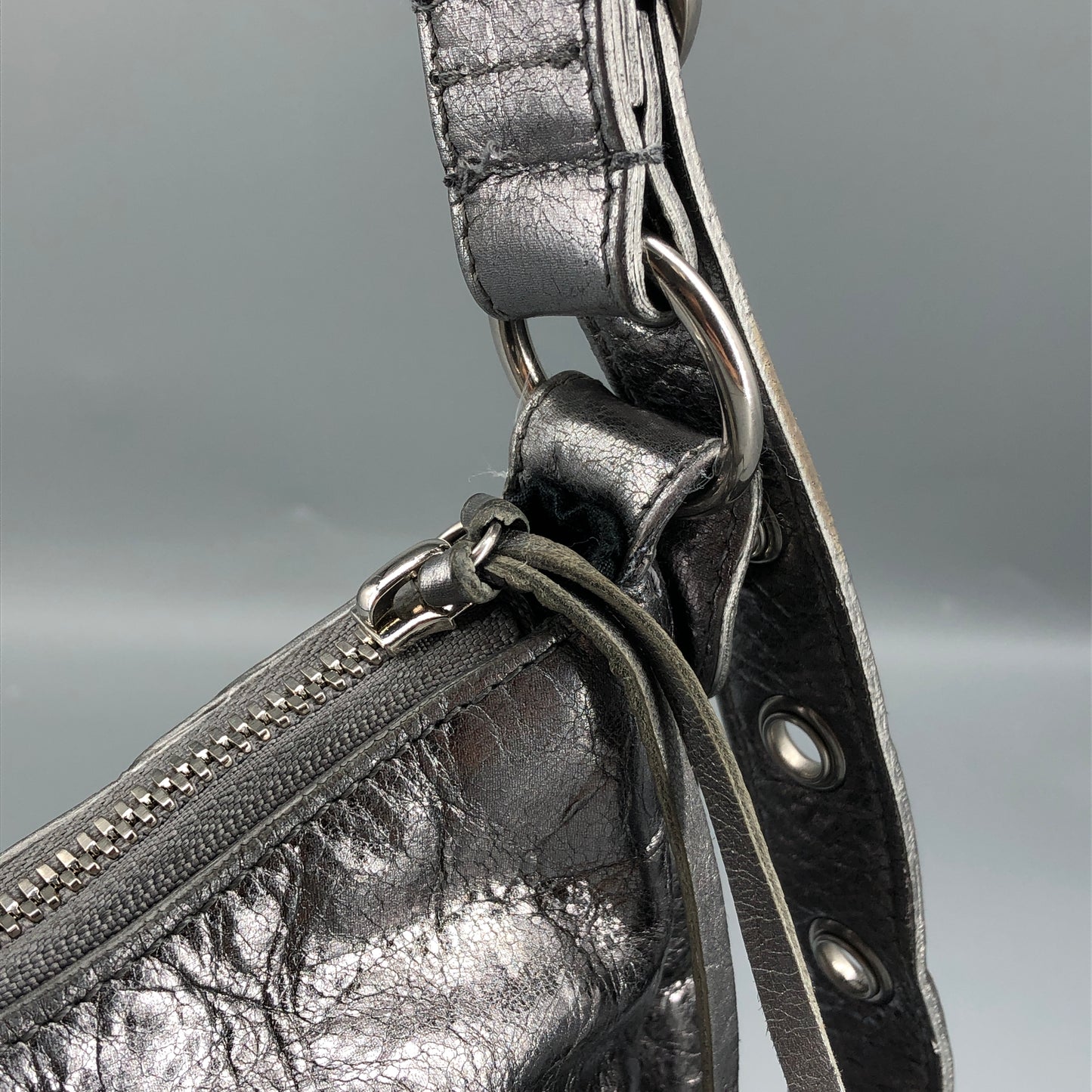 Balenciaga Le Cagole XS Shoulder Bag Silver