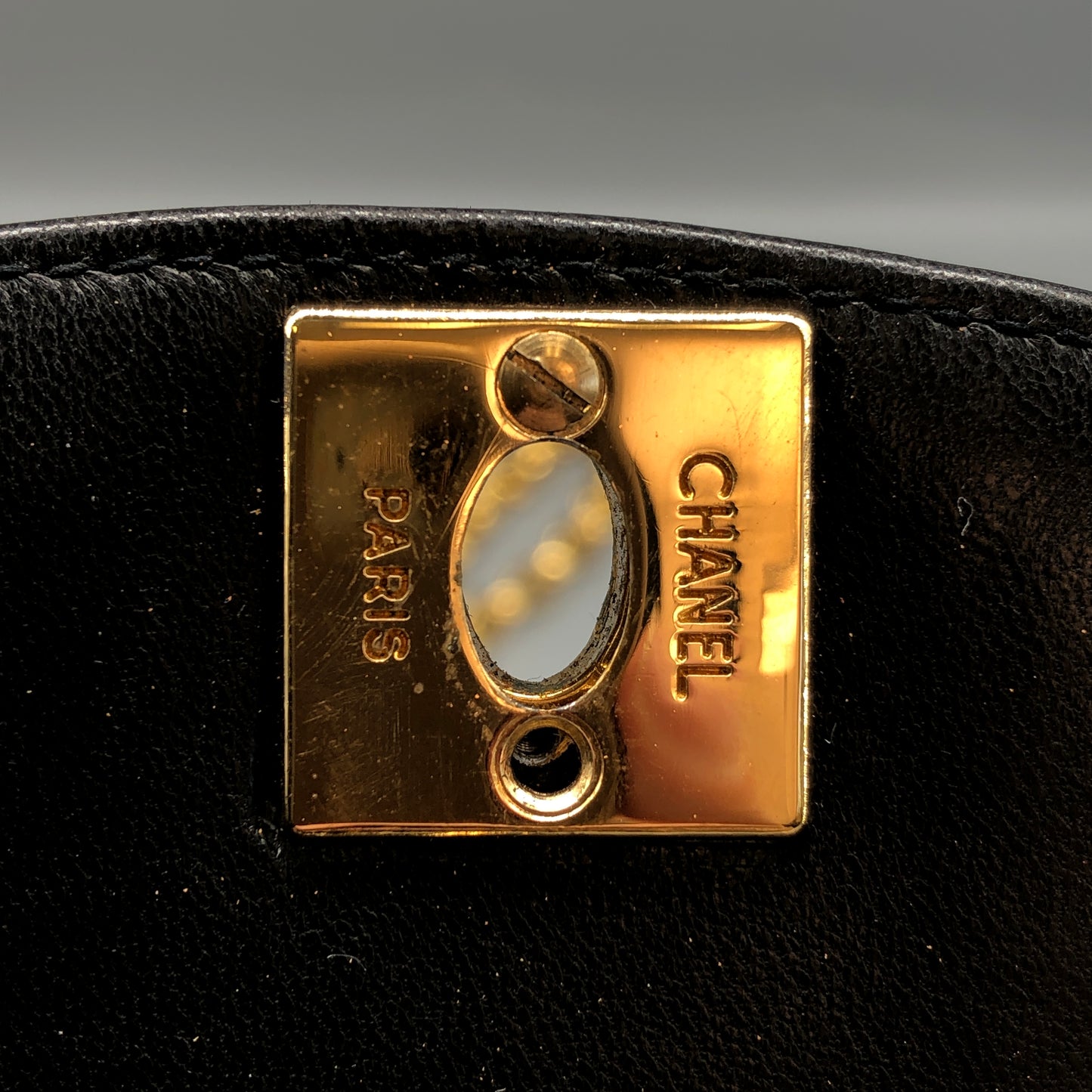 Chanel Black Quilted Leather Camera Bag