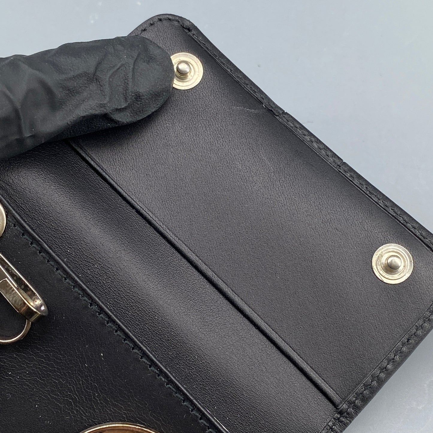 Ferragamo Black Canvas Key Case