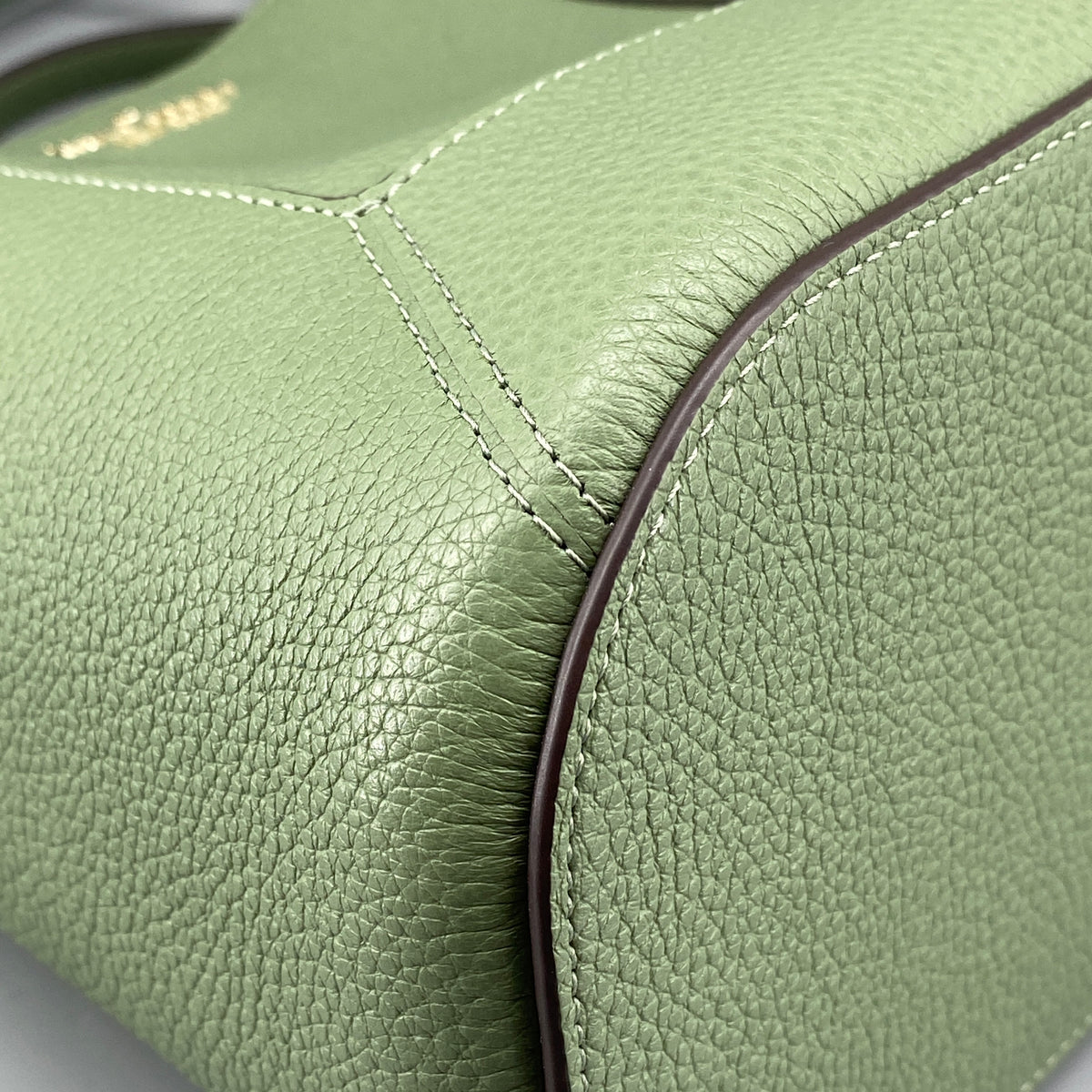 Kate Spade Green Pebbled Leather Bucket Shoulder Bag