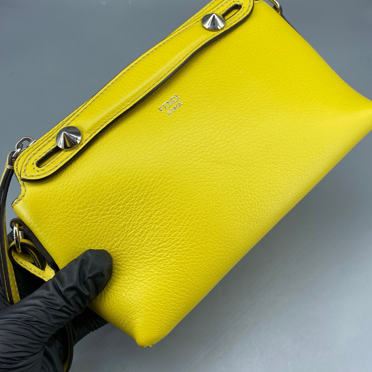 Fendi Yellow Leather By The Way Crossbody Bag
